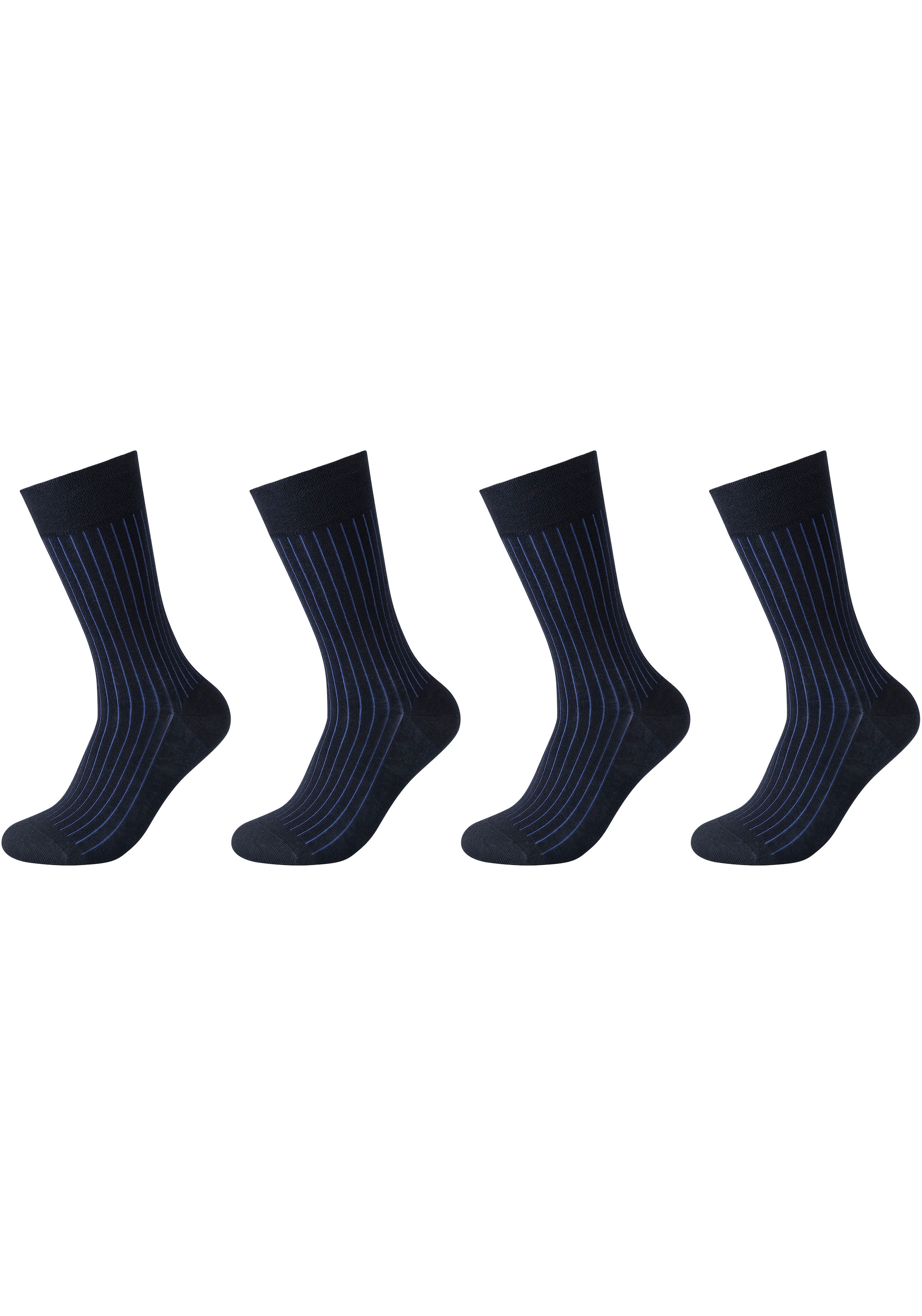 Camano Socken, bestellen Jelmoli-Versand 4 (Packung, | Rippstruktur Optik: Elegante online feine, zweifarbige Paar)