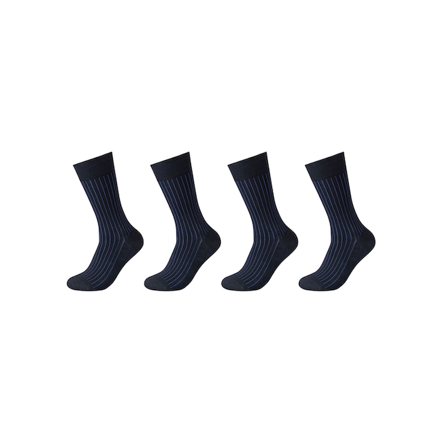 Camano Socken, (Packung, 4 Paar), Elegante Optik: feine, zweifarbige  Rippstruktur online bestellen | Jelmoli-Versand
