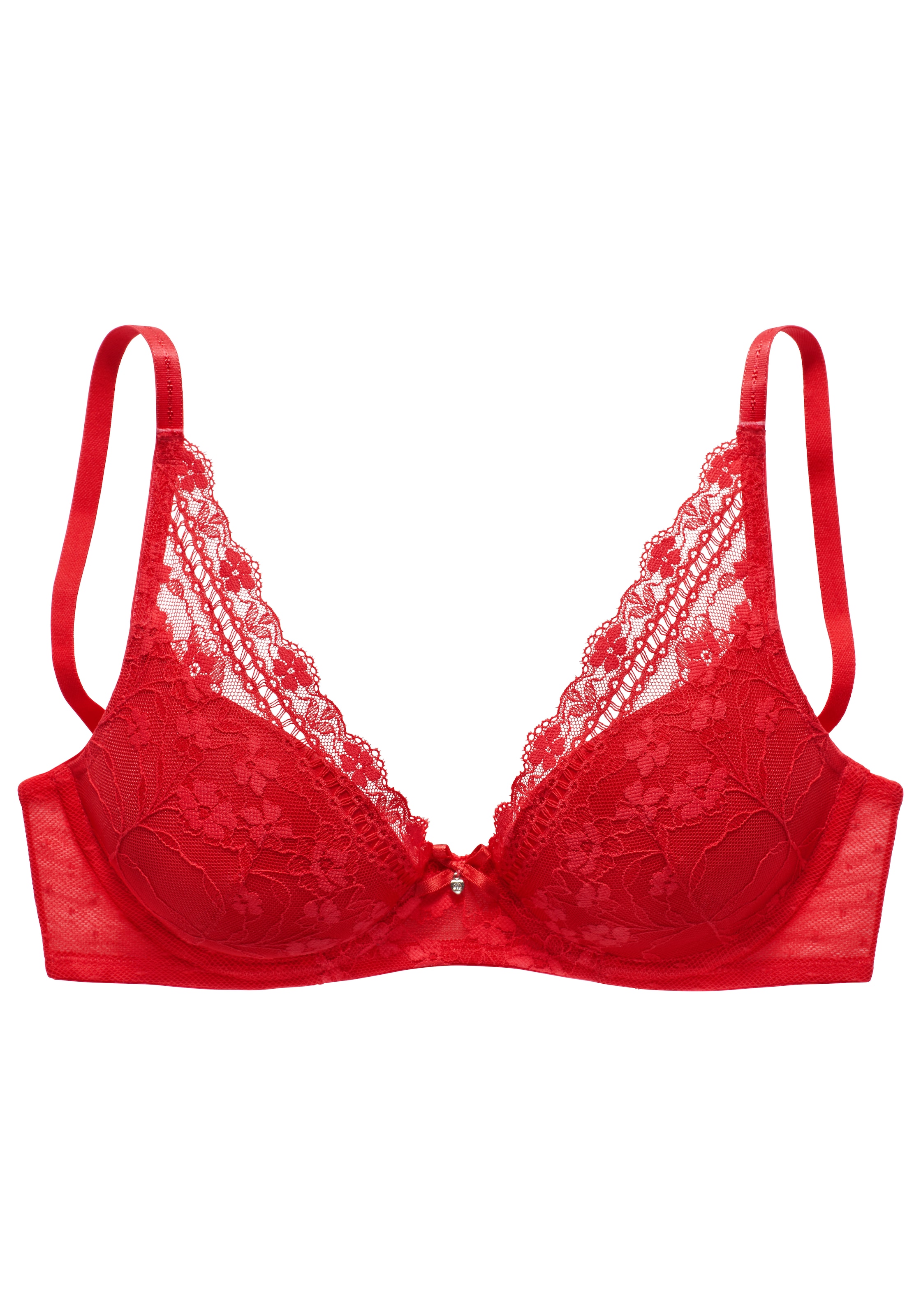 Nuance Push-up-BH, mit Bügel aus zarter, elastischer Spitze, verführerische Dessous