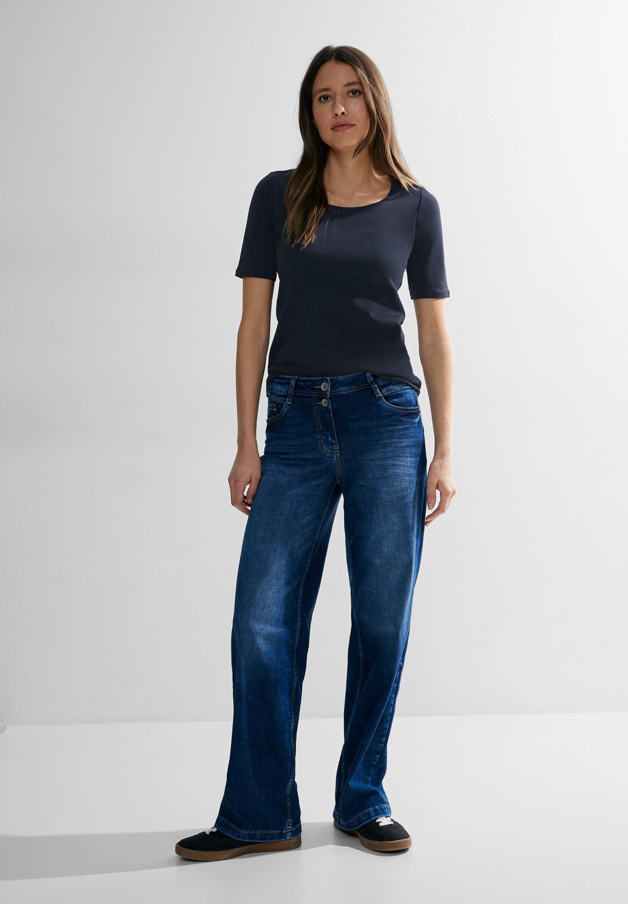 Cecil T-Shirt »Style LENA«, mit klassischem Rundhalsausschnitt