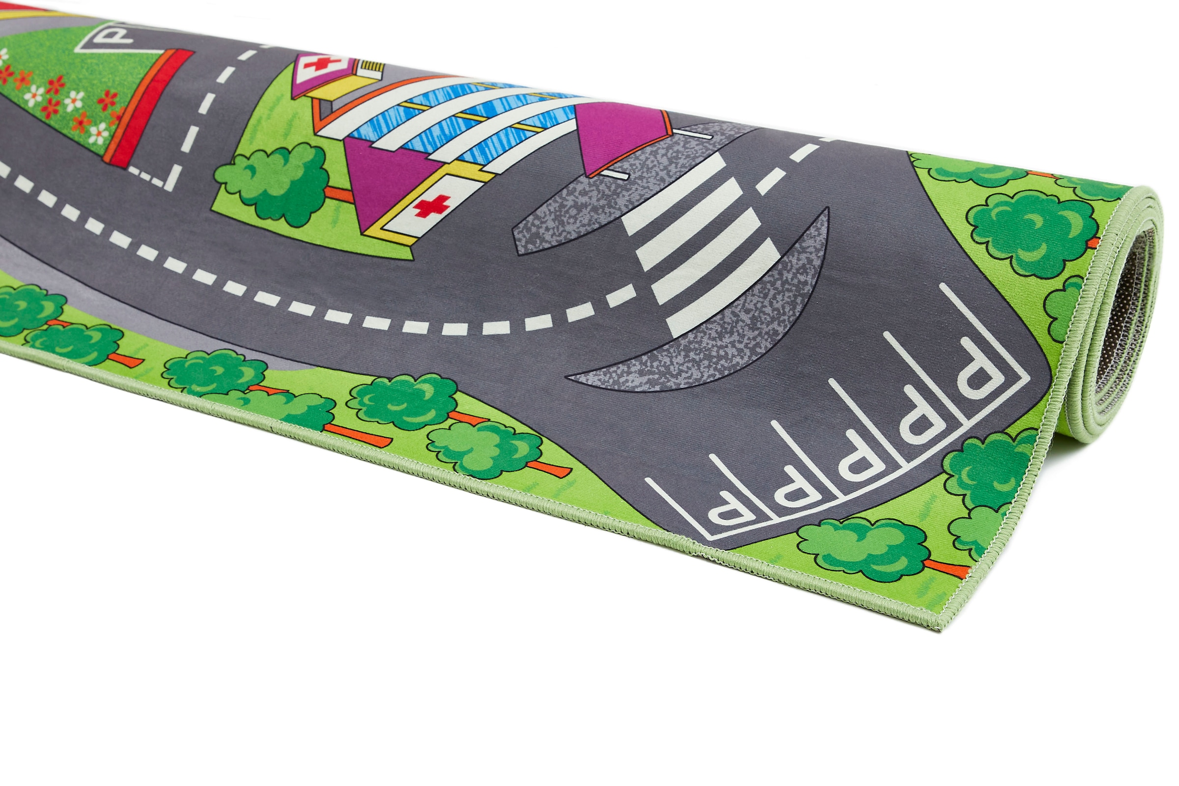 Andiamo Kinderteppich »Street«, rechteckig, 5 mm Höhe, Strassen-Spiel-Teppich, weiche Spielunterlage, rutschhemmend