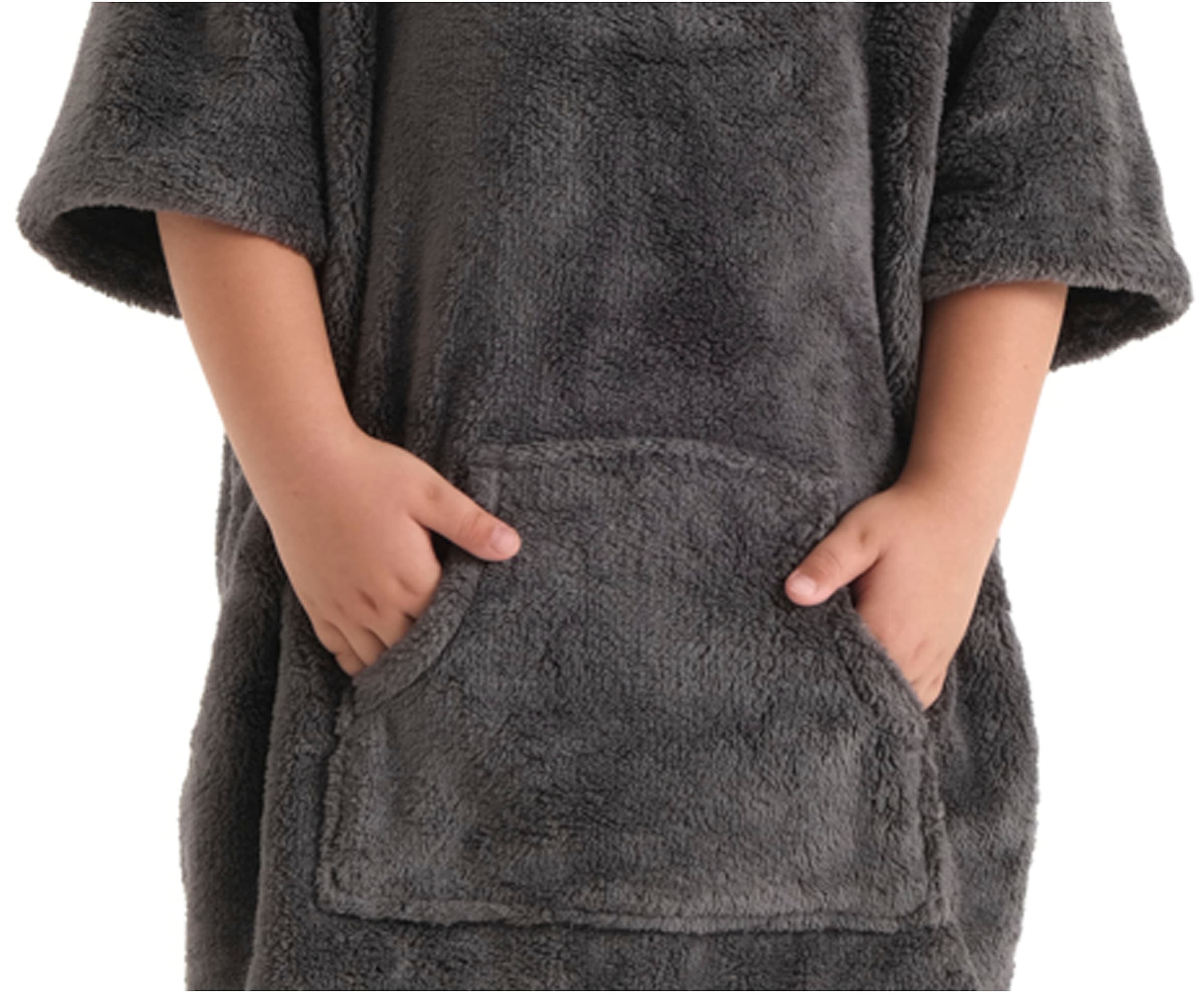 my home Badeponcho »Lillou, für Kinder, ideal für Urlaub oder im Schwimmbad«, (1 St.), weich und kuschelig, Fleece, plüsch, Surfponcho