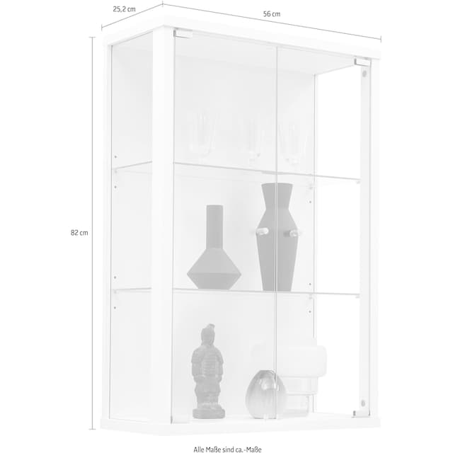 ❤ fif möbel Vitrine »OPTIMA«, mit einer Höhe von 82 cm ordern im  Jelmoli-Online Shop
