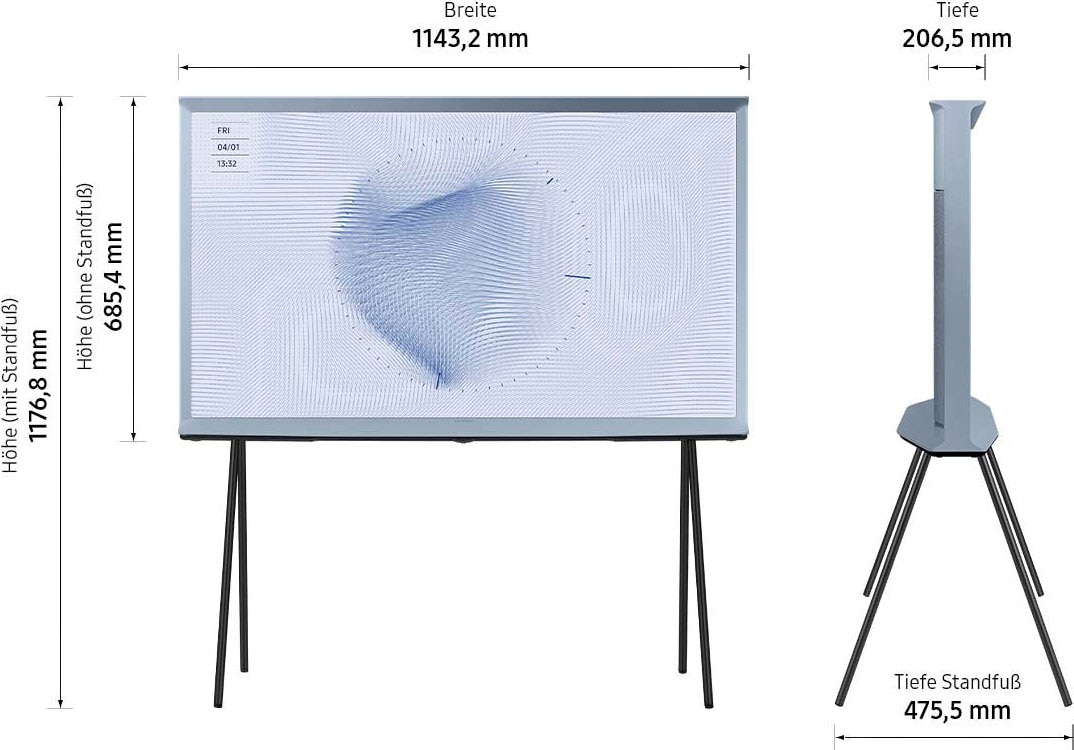 Samsung LED Lifestyle Fernseher »GQ50LS01BBU«, Smart-TV, Quantum HDR,Bestes Upscaling dank Quantum Prozessor 4k,Mattes Display