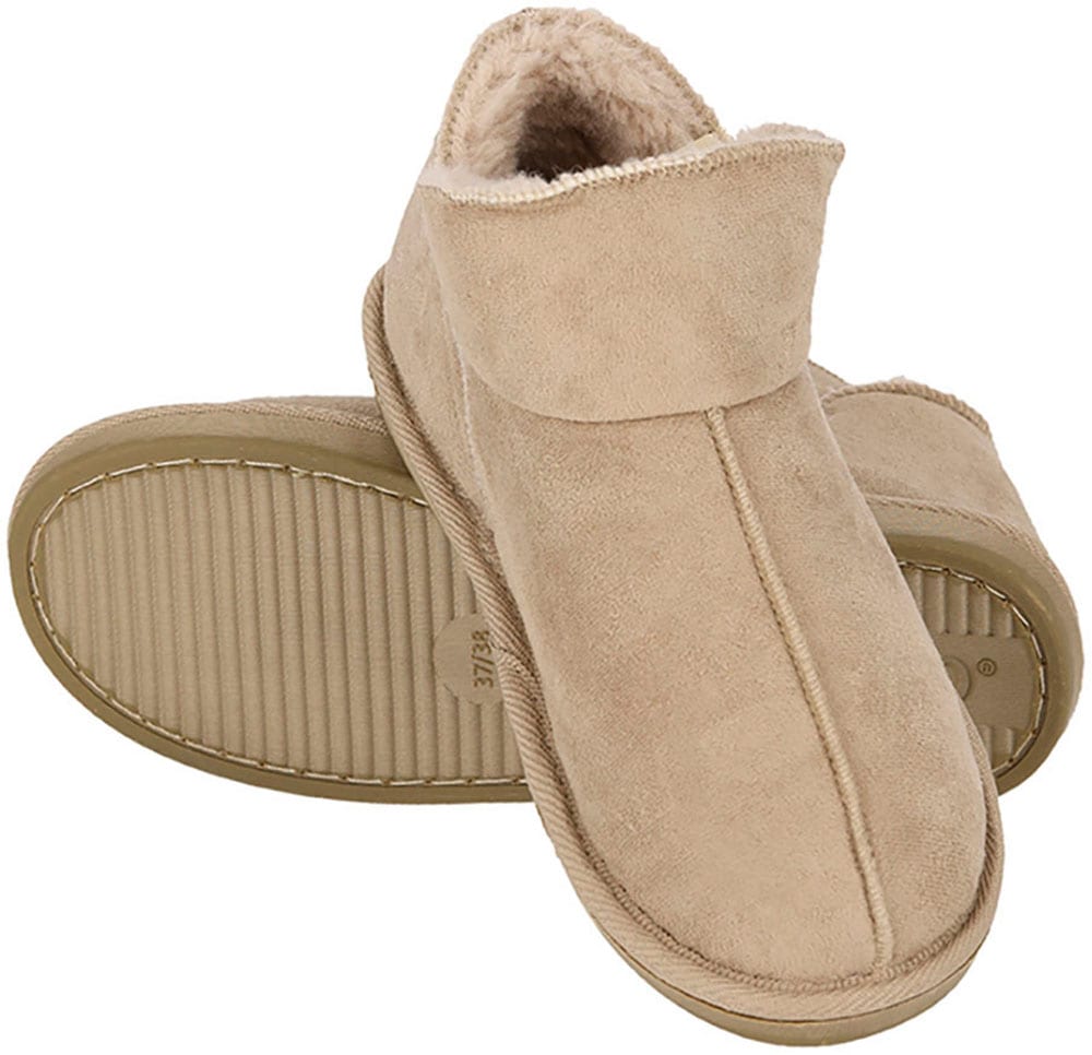 Apollo Hausschuh »LADIES HOME BOOTS SUEDE«, mit Logoprägung und kuscheligen, wärmenden Innenfutter