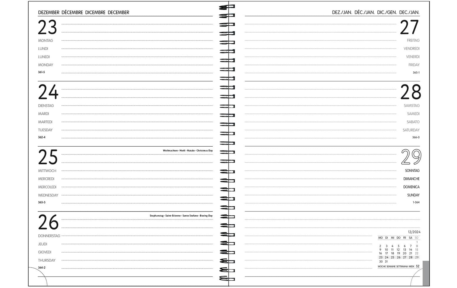 Buchkalender »Wochenagenda Harmony C«