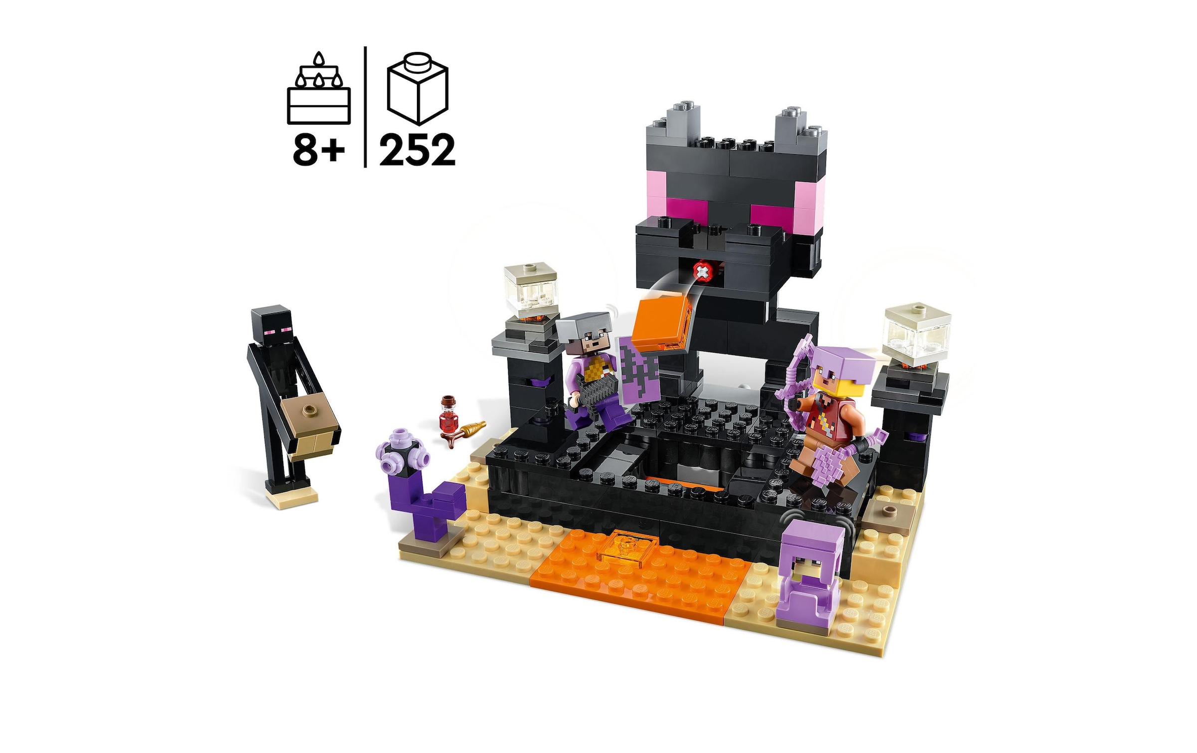 LEGO® Konstruktionsspielsteine »Die End-Arena«, (252 St.)