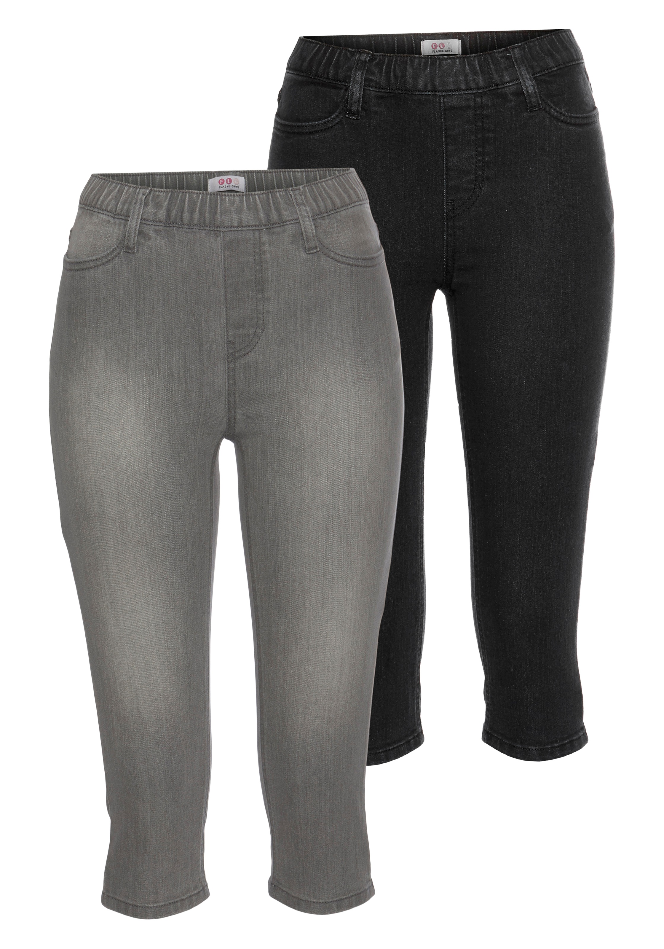 Flashlights Caprijeans, (Packung, 2er-Pack), High Waist kaufen