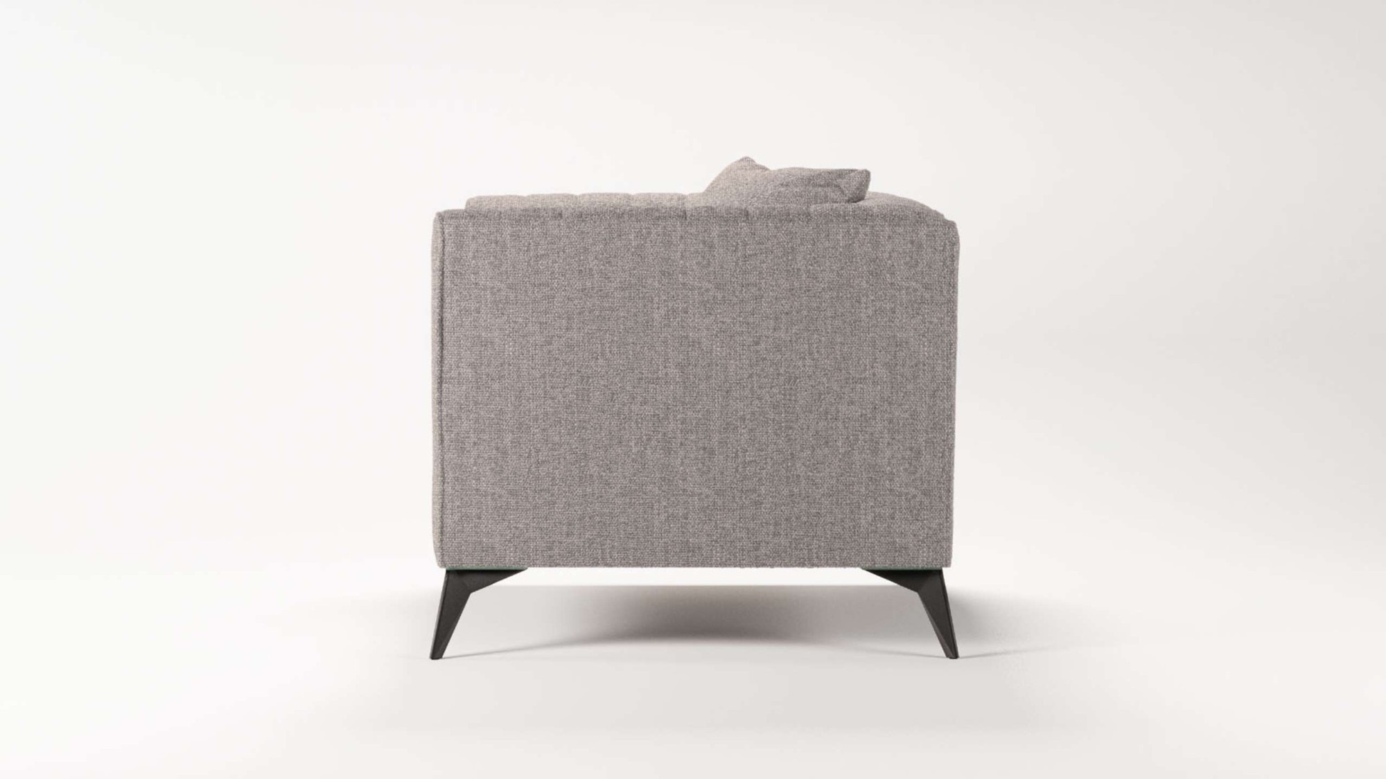 Places of Style Sessel »MATTHEW Loungesessel, Masse B/T/H: 99/86/74 cm«, incl. 1 Zierkissen, Steppung im Rückenbereich