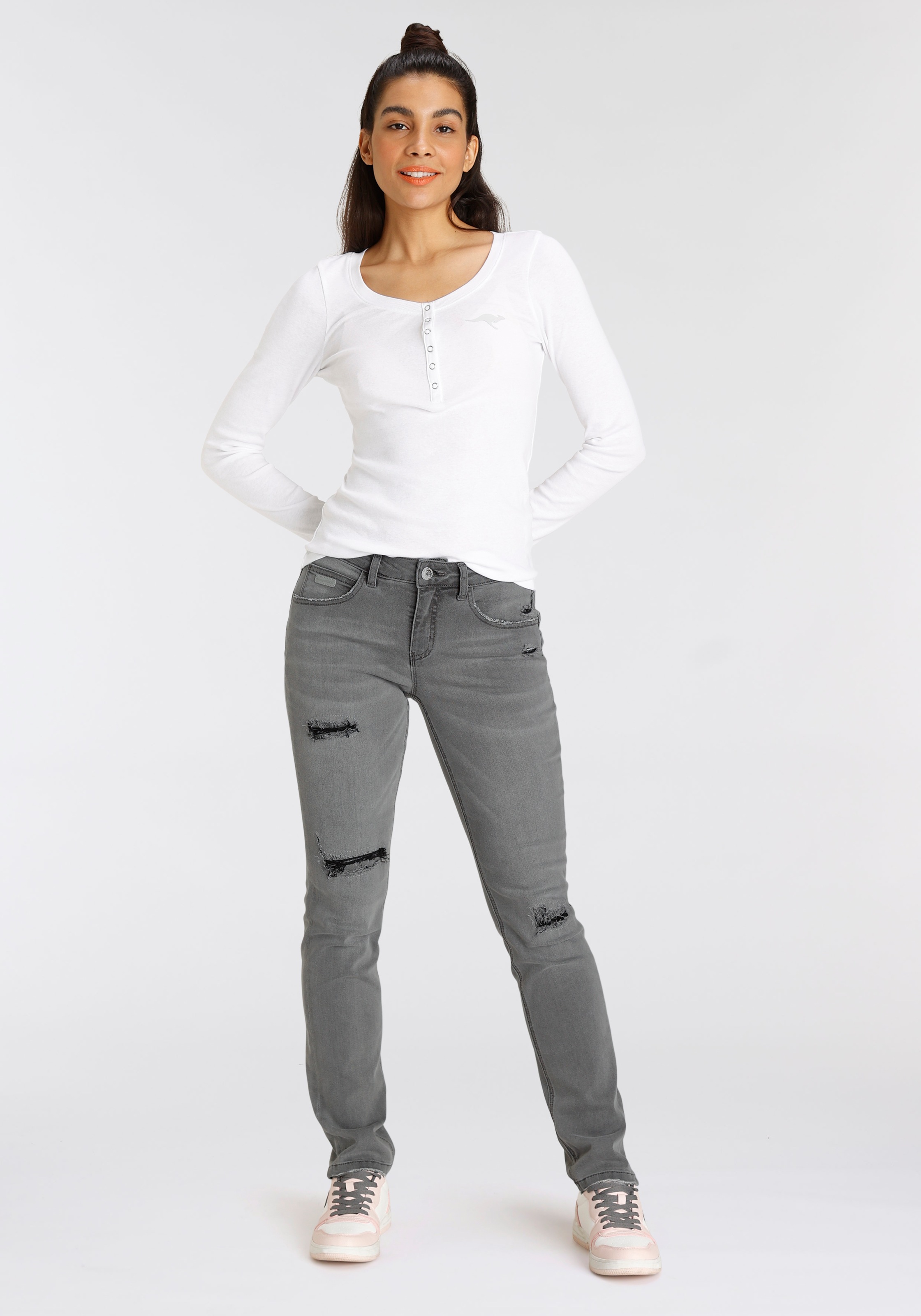 KangaROOS Bequeme Jeans »CROPPED RELAXED online NEUE Schweiz cooler Used KOLLEKTION FIT«, bei Optik- Jelmoli-Versand kaufen In