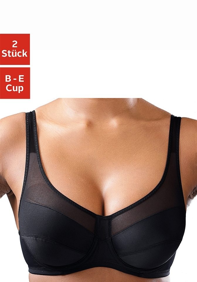 petite fleur Bügel-BH Packung, 2 Stück, aus Microtouch-Material