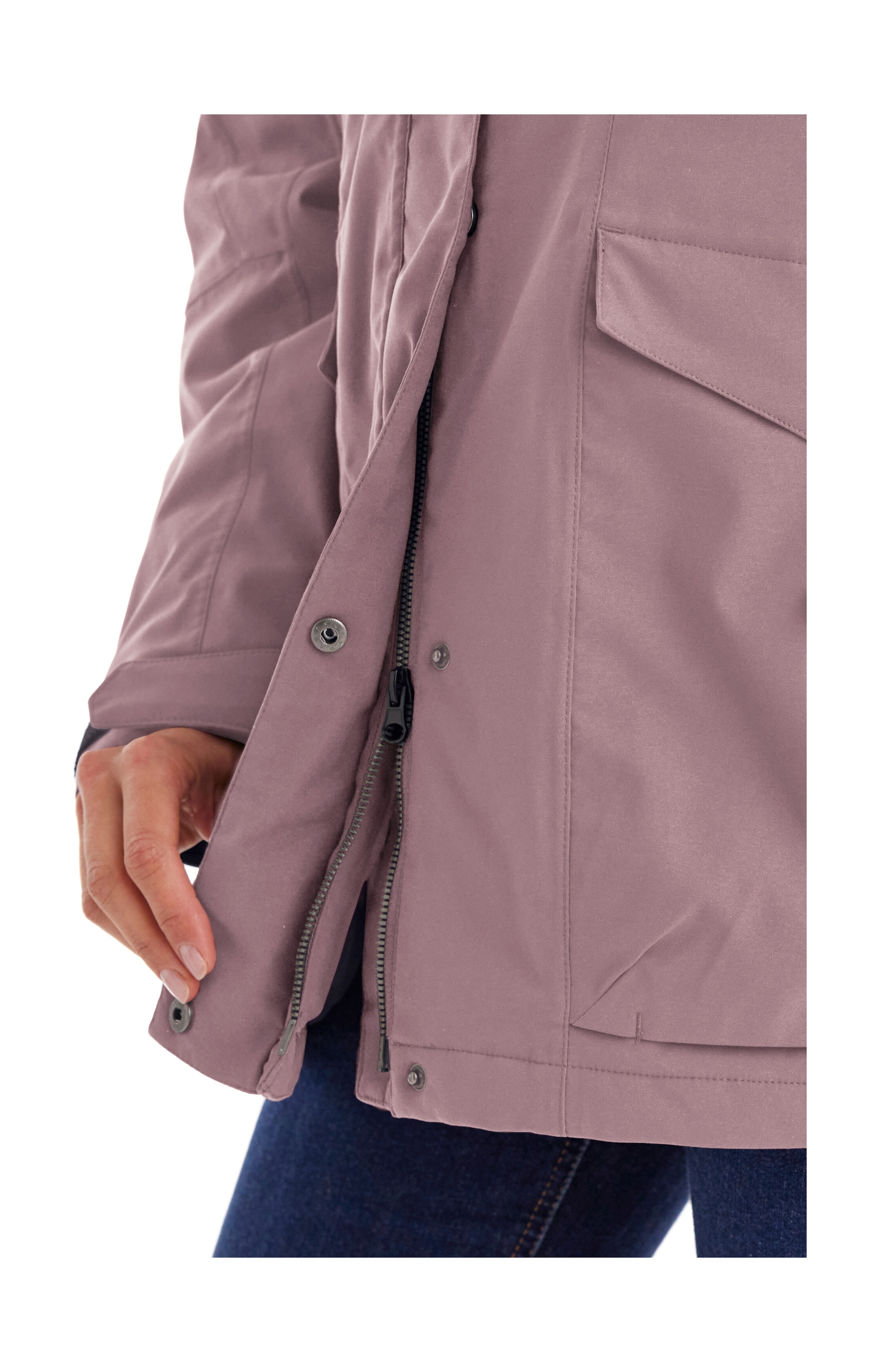 Killtec Funktionsjacke »Damen Jacke«, Wasserdichte, atmungsaktive Damenjacke mit abnehmbarer Kapuze