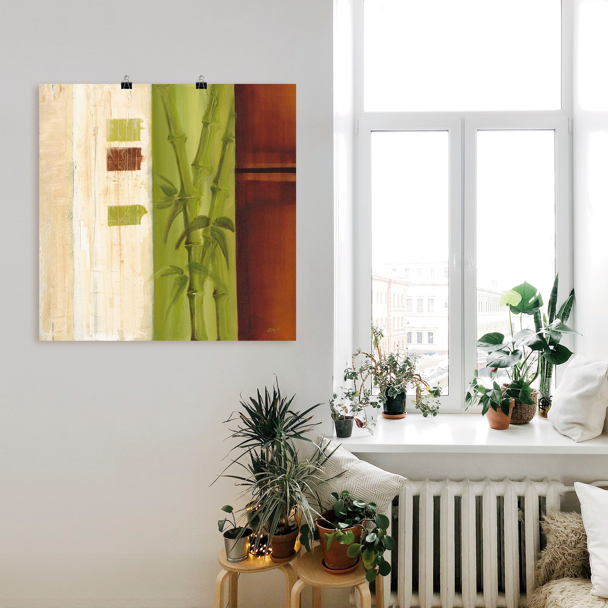 Artland Wandbild »Bambus I«, Gräser, (1 St.), als Alubild, Leinwandbild, Wandaufkleber oder Poster in versch. Grössen