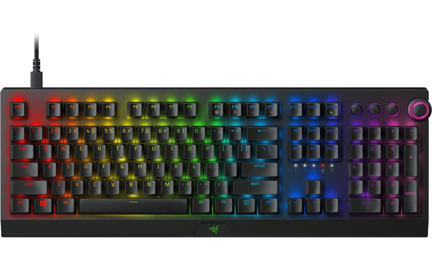 RAZER Gaming-Tastatur »BlackWidow V3«, Beleuchtung, Handgelenkauflage
