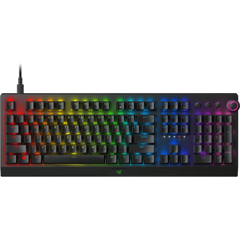 RAZER Gaming-Tastatur »BlackWidow V3«, Beleuchtung, Handgelenkauflage