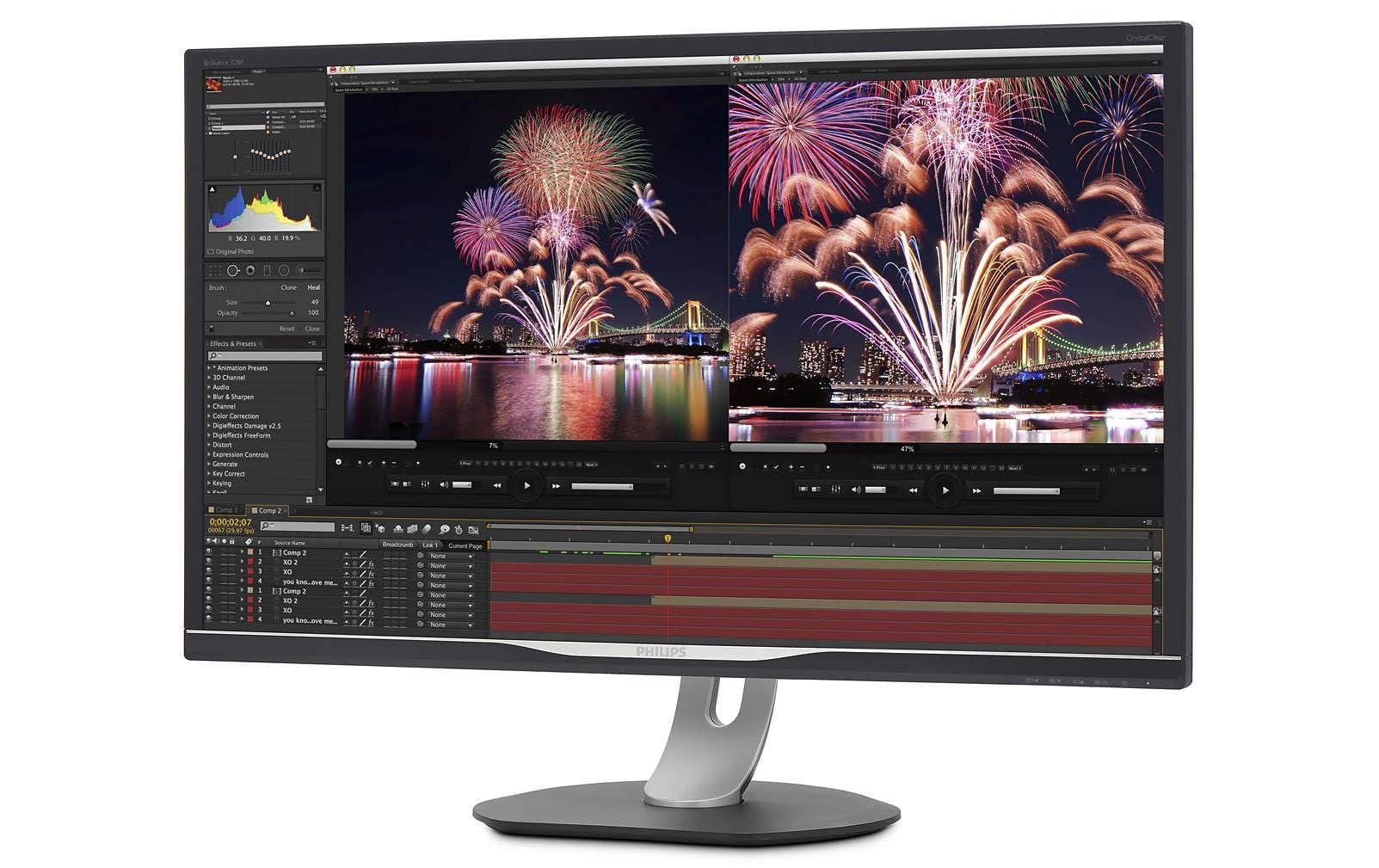 Philips Ergo Monitor »328P6VUBREB/00«, 80,96 cm/32 Zoll, 3840 x 2160 px, 4K Ultra HD, 60 Hz
