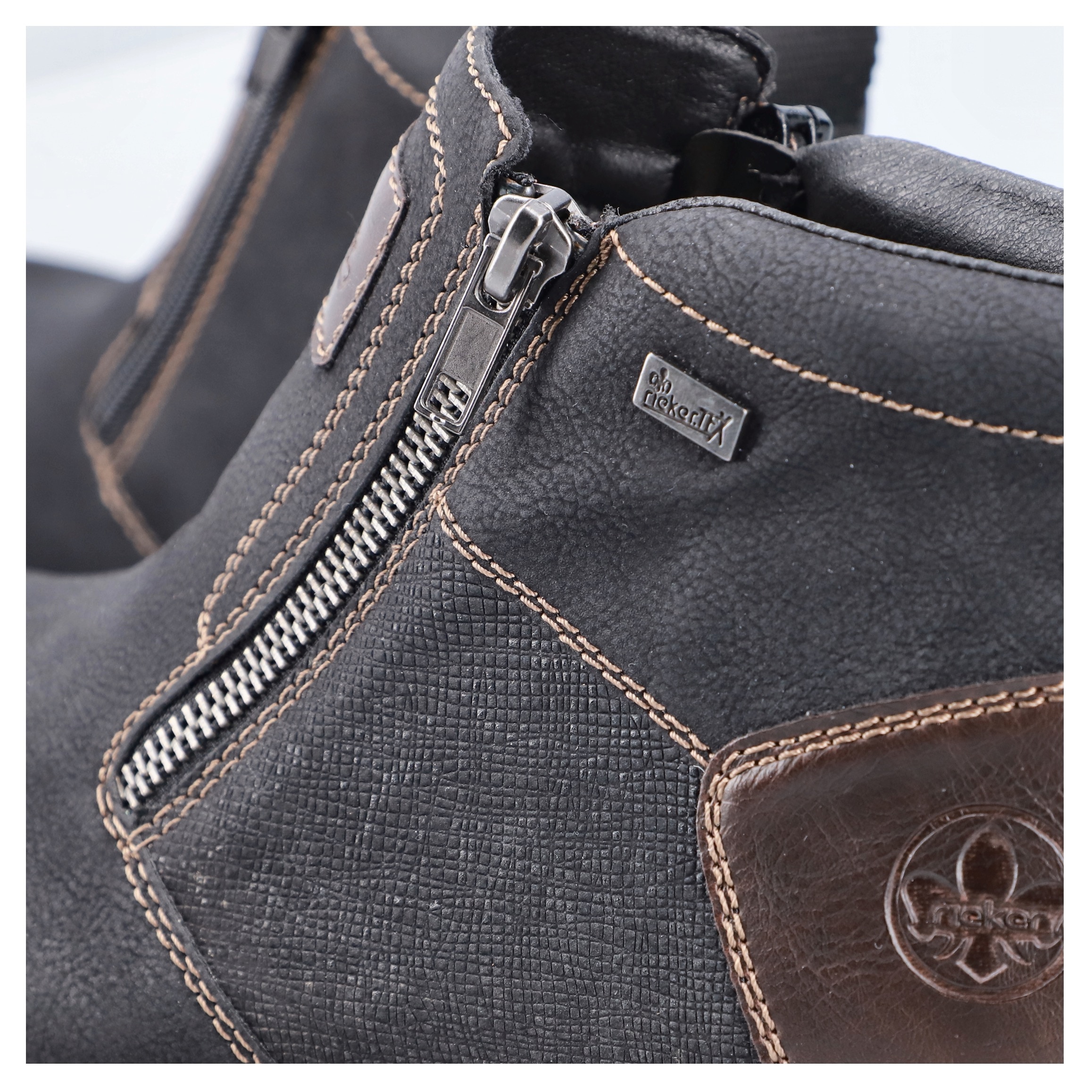 Rieker Winterstiefelette, Winterboots, Warmfutter, Reissverschlüsse, mit TEX-Ausstattung