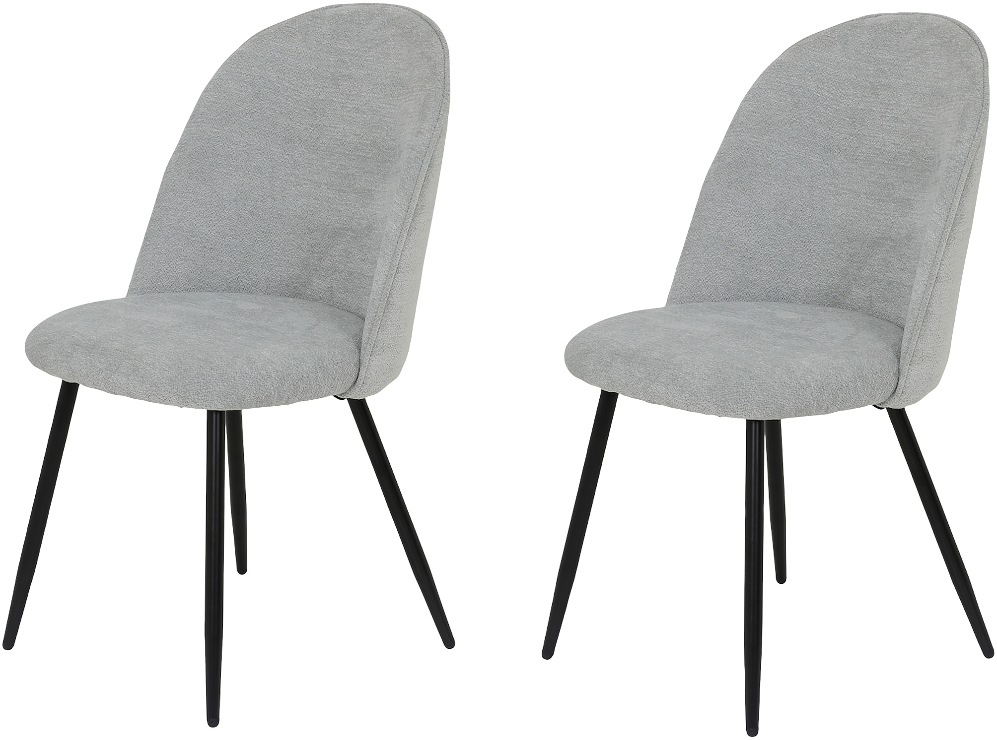 HELA 4-Fussstuhl »GISELA«, (Set), 2 St., Bezug Teddyoptik
