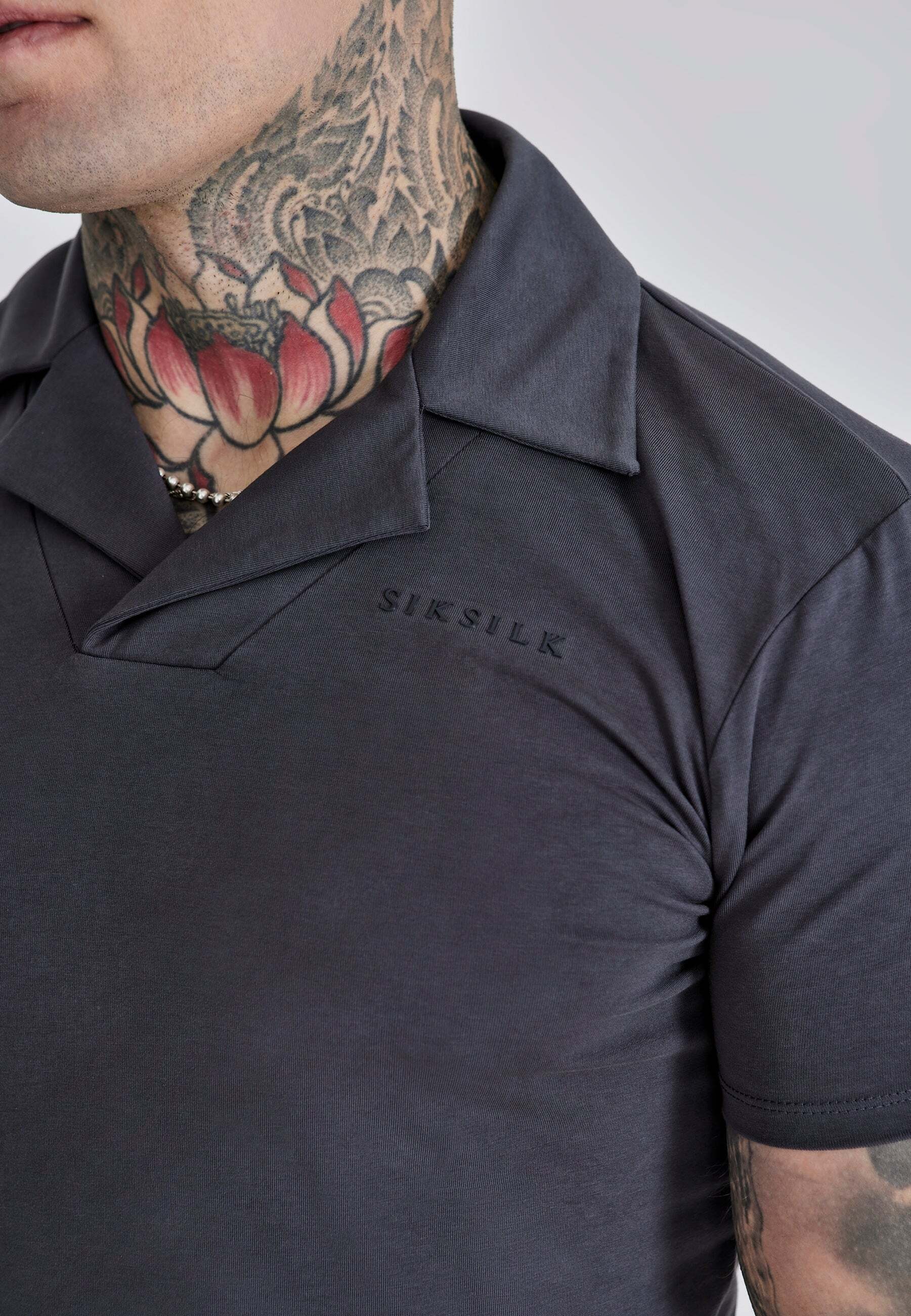Siksilk T-Shirt »Siksilk T-Shirt Smart Revere Polo - Muscle Fit«