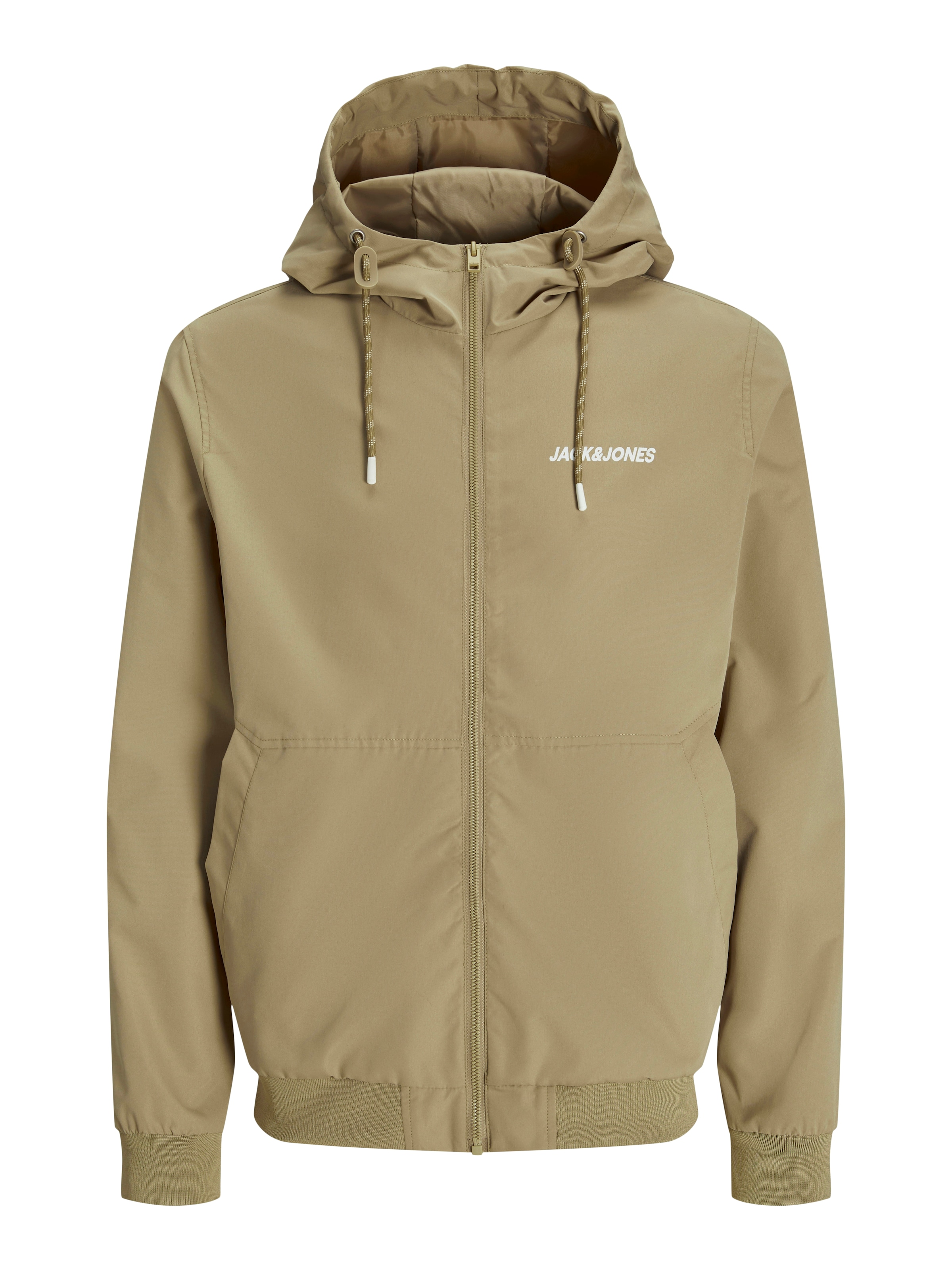 Jack & Jones Blouson »JJERUSH HOOD BOMBER NOOS«, mit Kapuze, mit Logo Schriftzug