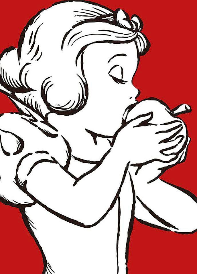 ✵ Komar Poster »Snow White günstig Wohnzimmer St.), (Packung, 1 Apple ordern Kinderzimmer, red«, | Disney, - Jelmoli-Versand Schlafzimmer, Bite