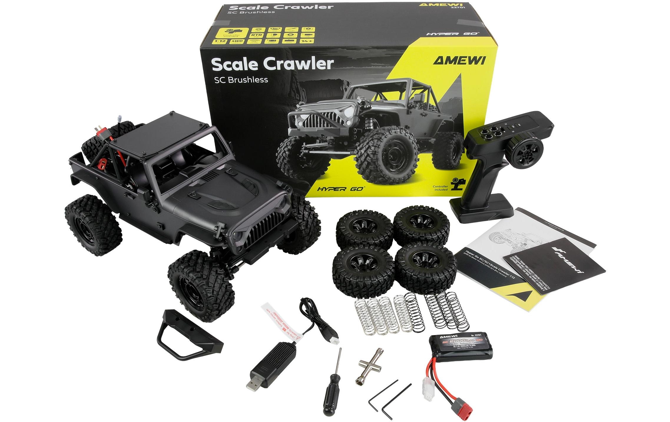 Amewi RC-Auto »Hyper Go SC RTR«, Antriebsart: Elektro Brushless, Bedienung: Fernsteuerung