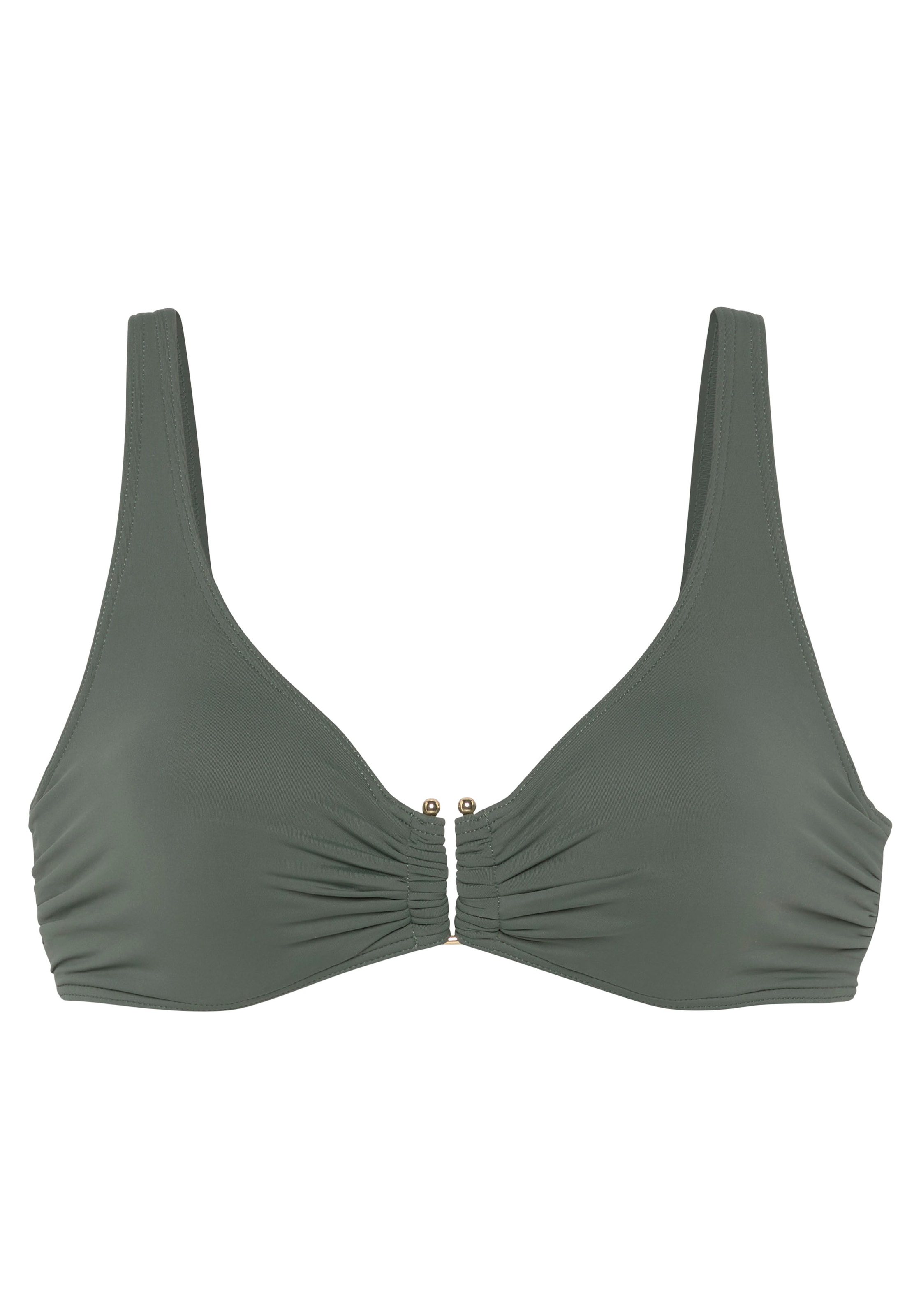 LASCANA Bügel-Bikini-Top »Italy«, mit goldfarbenfarbigen Accessoire
