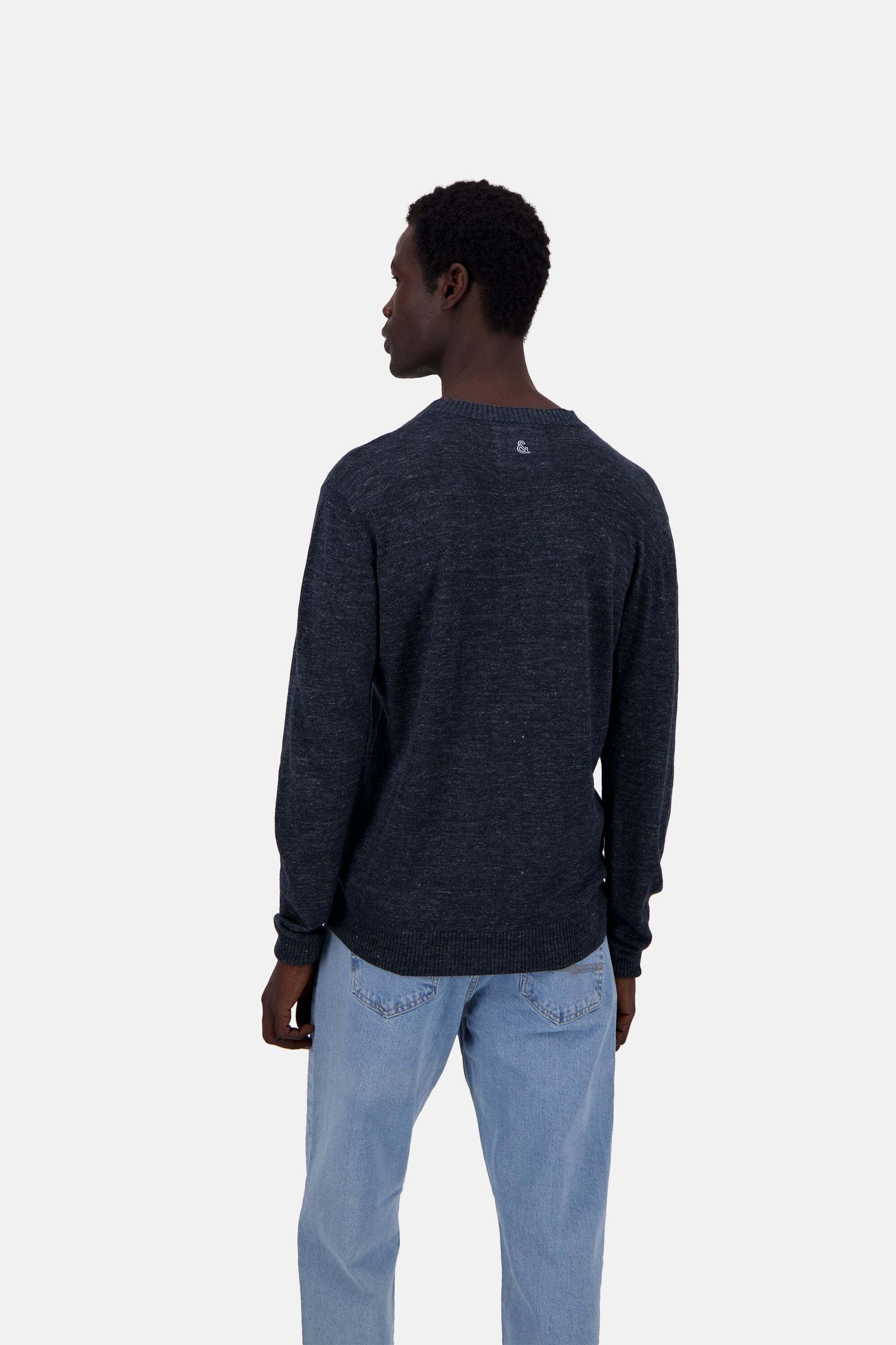 colours & sons Strickpullover »colours & sons Pullover Roundneck-Linen«