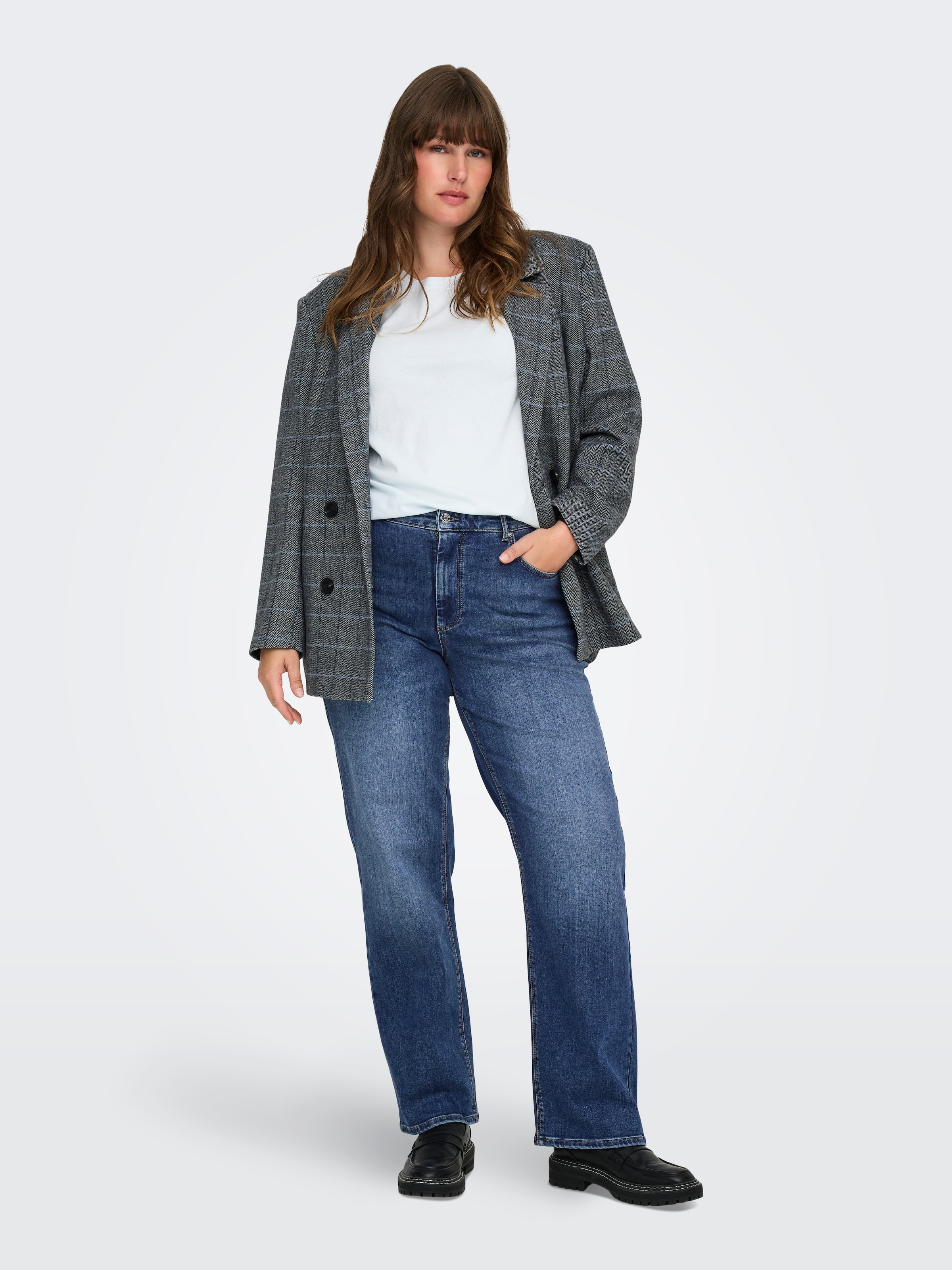 ONLY CARMAKOMA Straight-Jeans »CARWILLY MID STRAIGHT DNM TAI021«