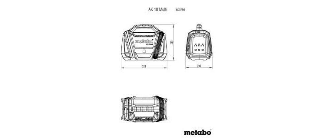 metabo Akku-Handkompressor »AK 18 Multi Solo«