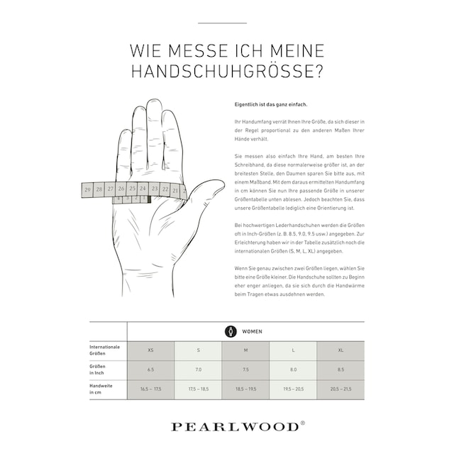 PEARLWOOD Lederhandschuhe »Liz«, Original PEARLWOOD Edelstahlniete online  kaufen | Jelmoli-Versand