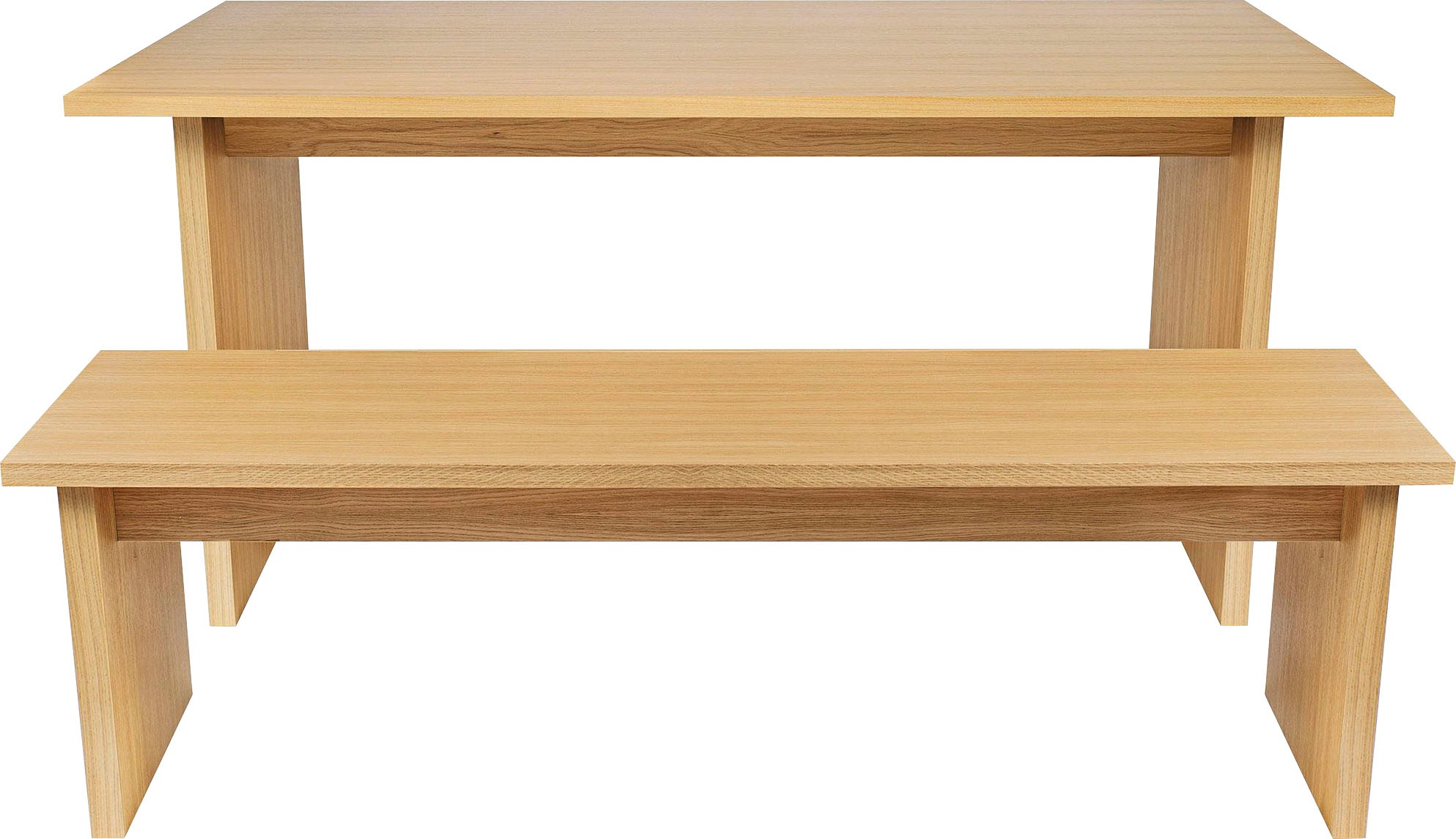 Woodman Esstisch »Stripe«, Holzfurnier aus Eiche, FSC®-zertifiziert
