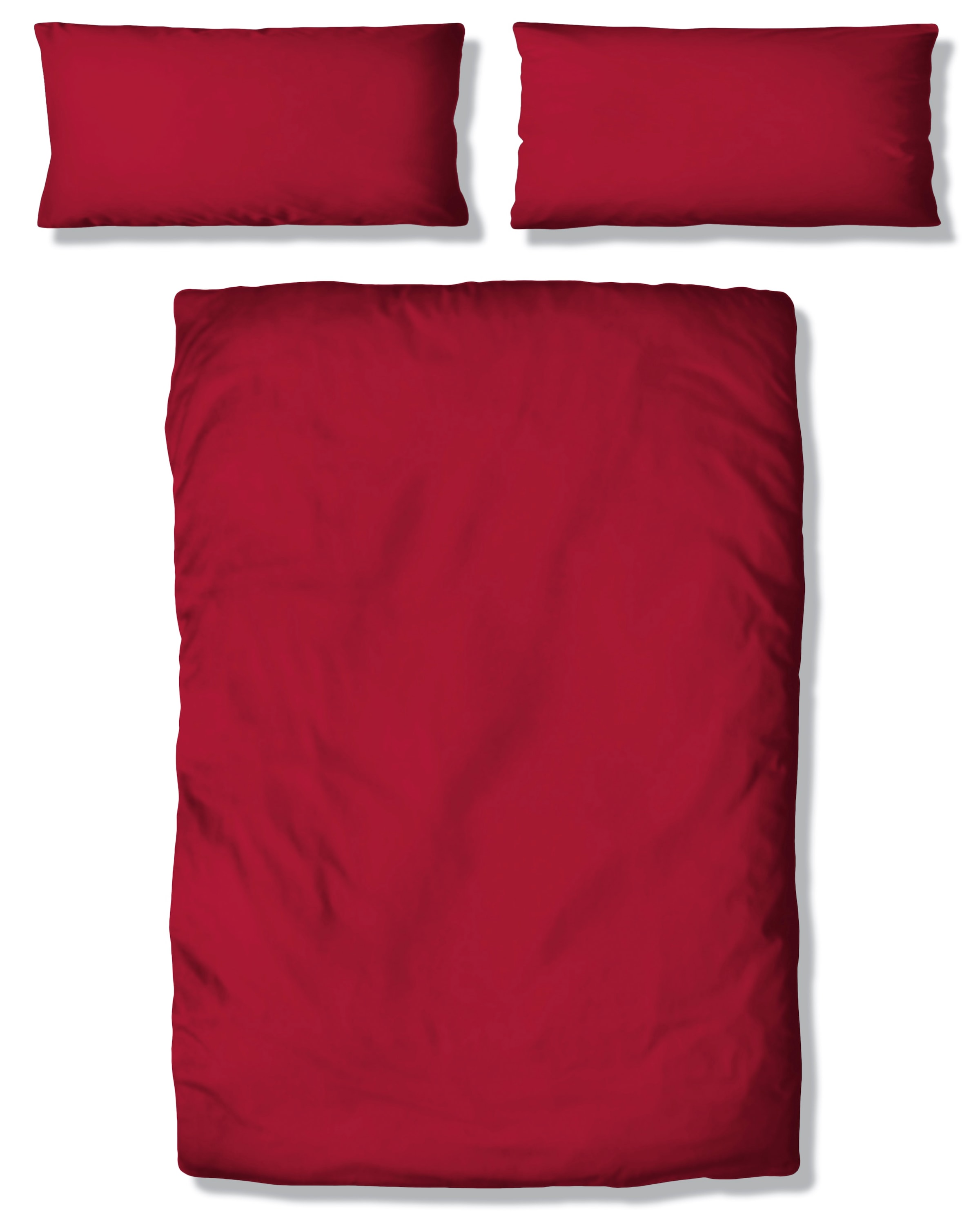 my home Bettwäsche »Desner«, (2 tlg.), Mikrofaser Qualität, Uni Design, 100% Polyester, Premium Qualität, soft, feinfädig, uni Design, Ökotex zertifiziert, Kissenbezug und Bettdeckenbezug mit Knöpfen ausgestattet, zeitlose uni Design