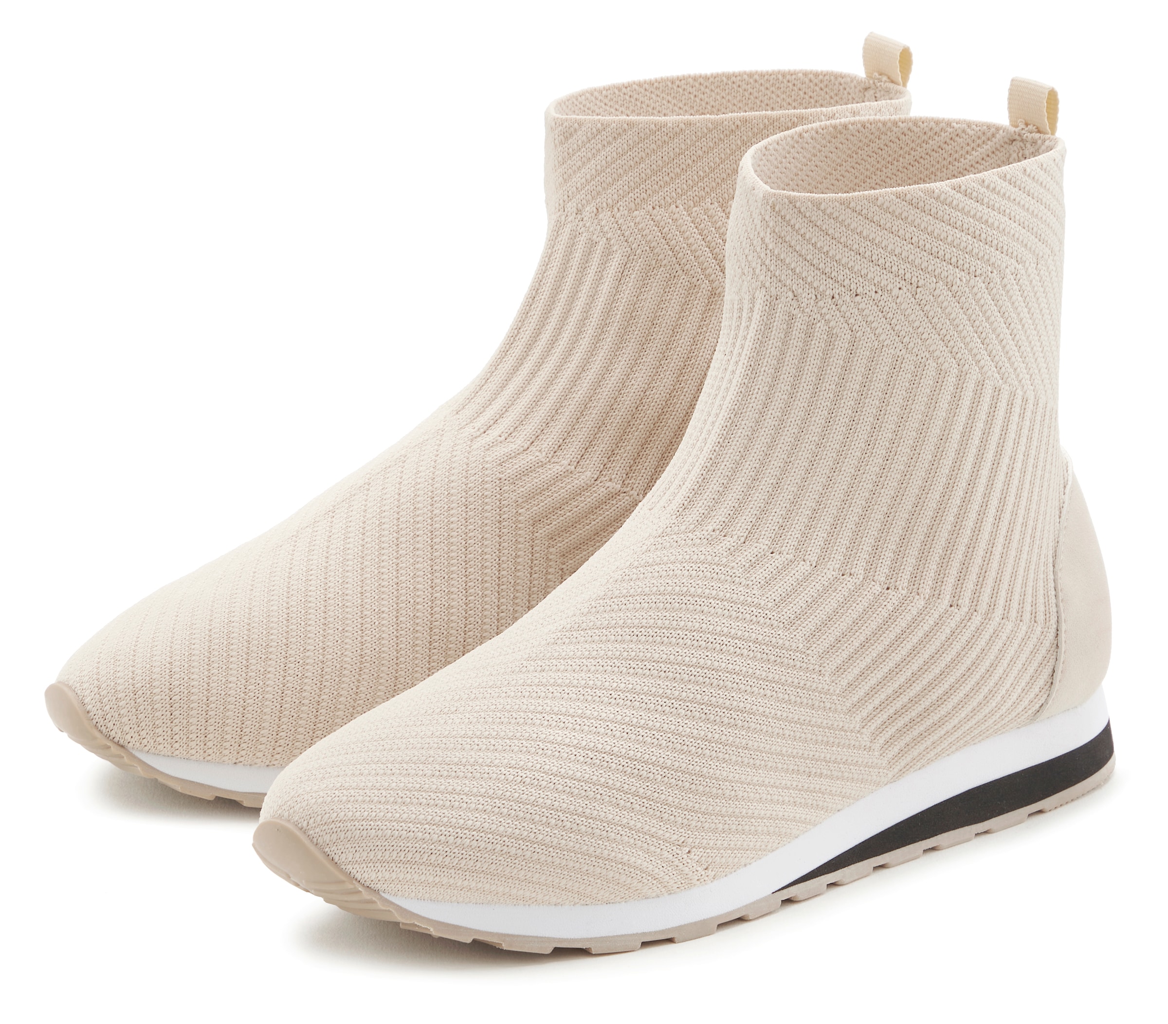 Vivance Stiefelette »Sneaker« aus elastischem Material, zum Reinschlüpfen VEGAN