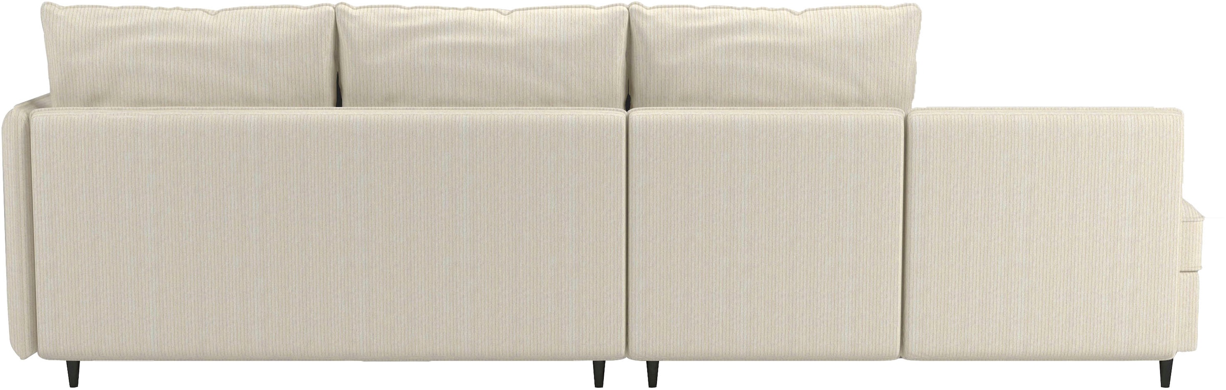 Dorel Home Ecksofa »LINDHUS, L-Form, verschiedene Stellvarianten, Loungesofa, Schlaf-Liege«, Wohnlandschaft, mit Recamiere, grosser Bettkasten, Cord, Chenille