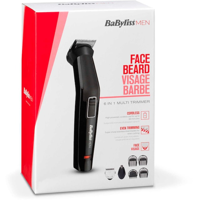 ➥ BaByliss Multifunktionstrimmer »MT725E MEN«, 6 Aufsätze, für Bart,  Augenbrauen, Nasen- & Ohrenhaar gleich kaufen | Jelmoli-Versand