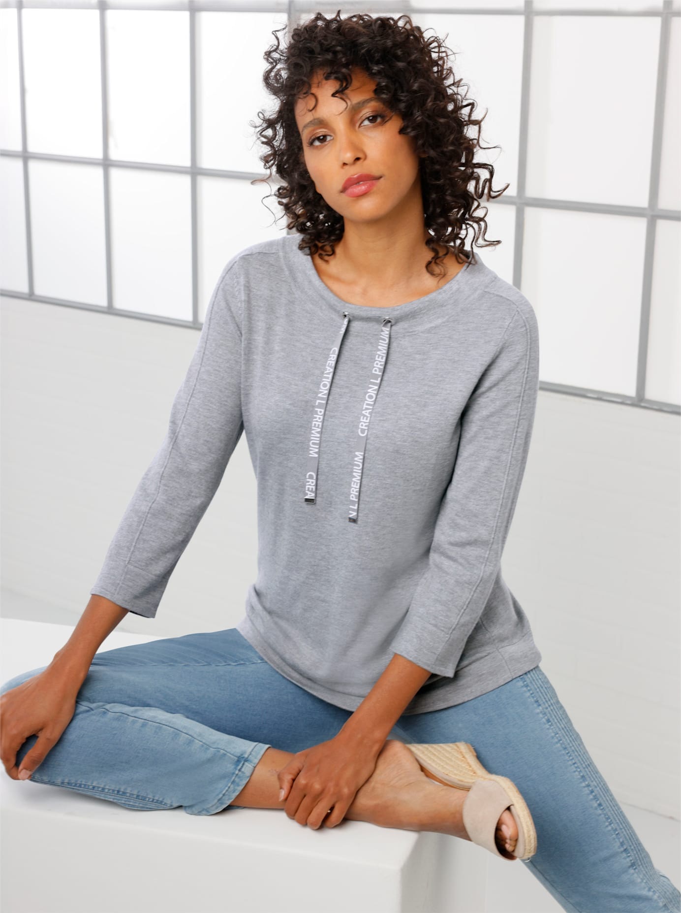 CREATION L PREMIUM Strickpullover »Lyocell-Viskose-Pullover«