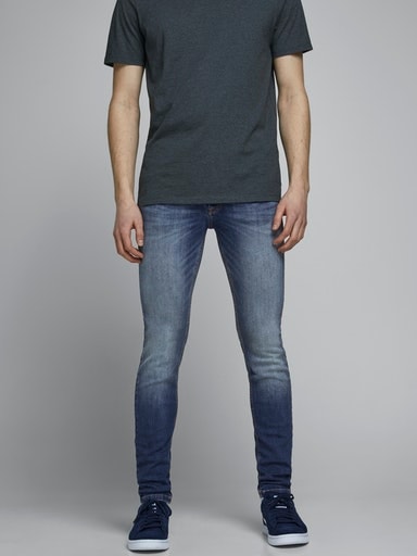 Jack & Jones Skinny-fit-Jeans »JJILIAM Skinny Jeans mit Used-Waschung für schlanke Silhouette« Abriebeffekte, modisch, skinny fit, Baumwollmischung