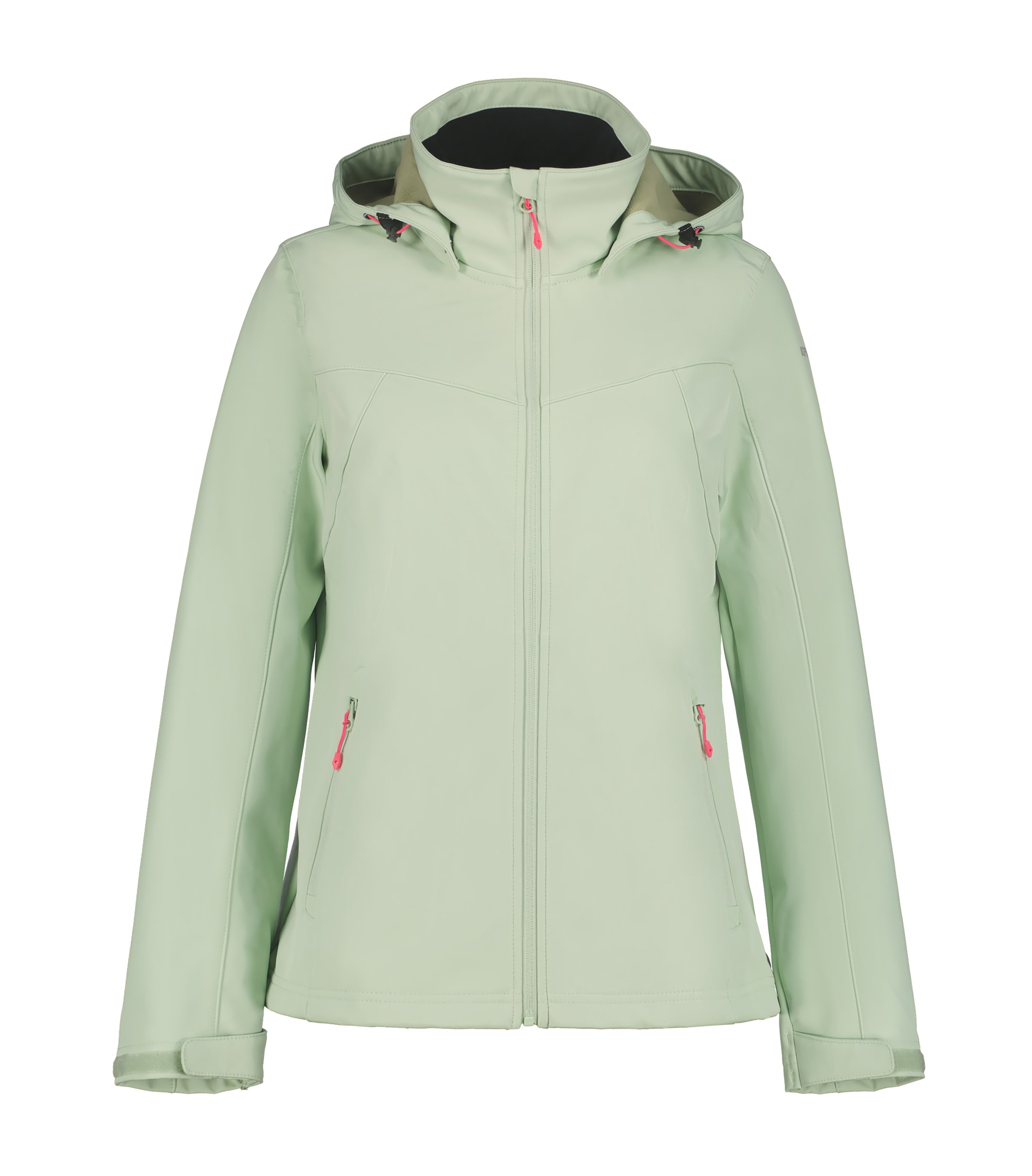 Icepeak Softshelljacke »D SOFTSHELLJACKE BRENHAM«, mit Kapuze, mit hohem Stehkragen