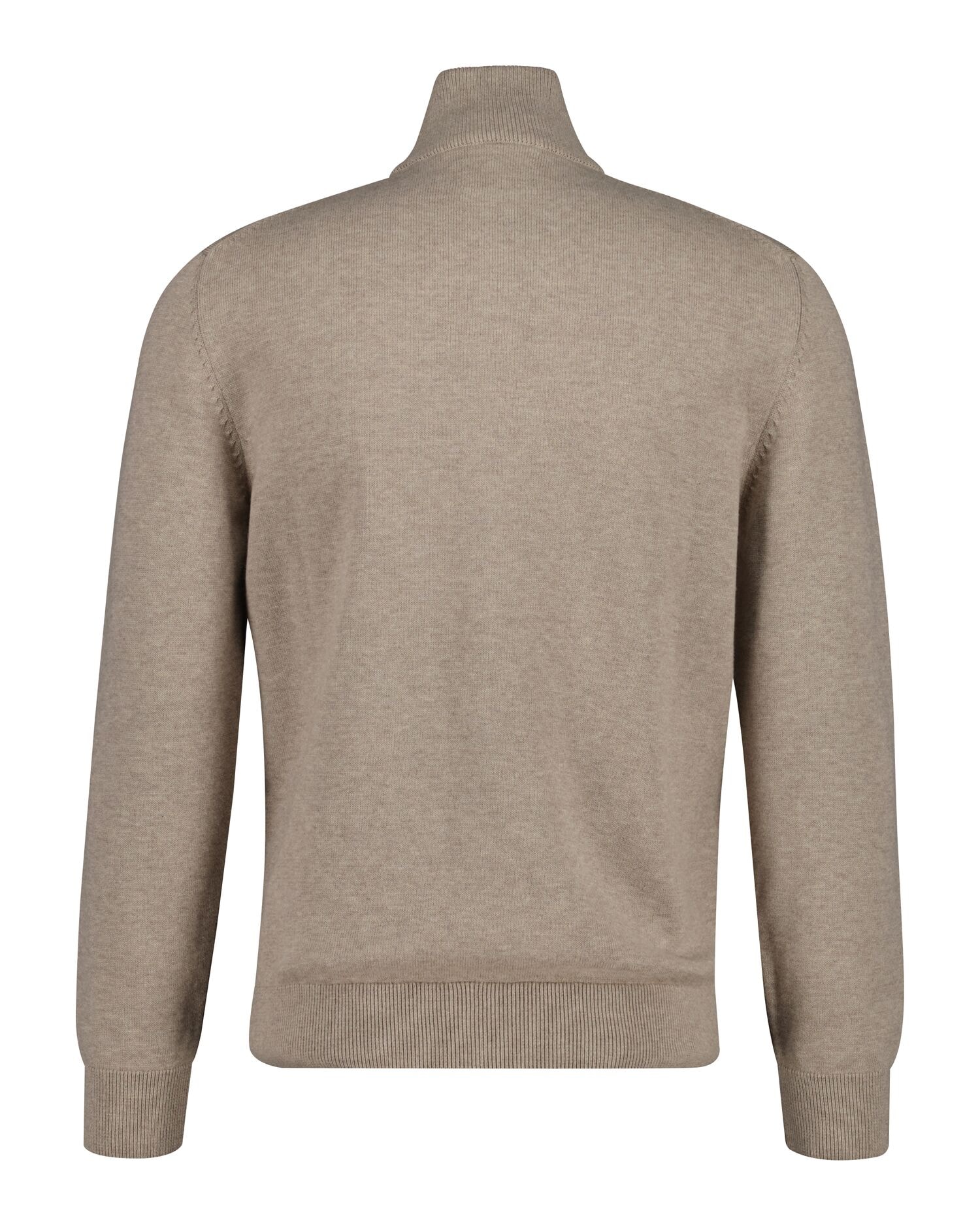 Gant Cardigan »CASUAL COTTON ZIP CARDIGAN«, Mit Rippbündchen an Stehkragen, Ärmeln und Saum