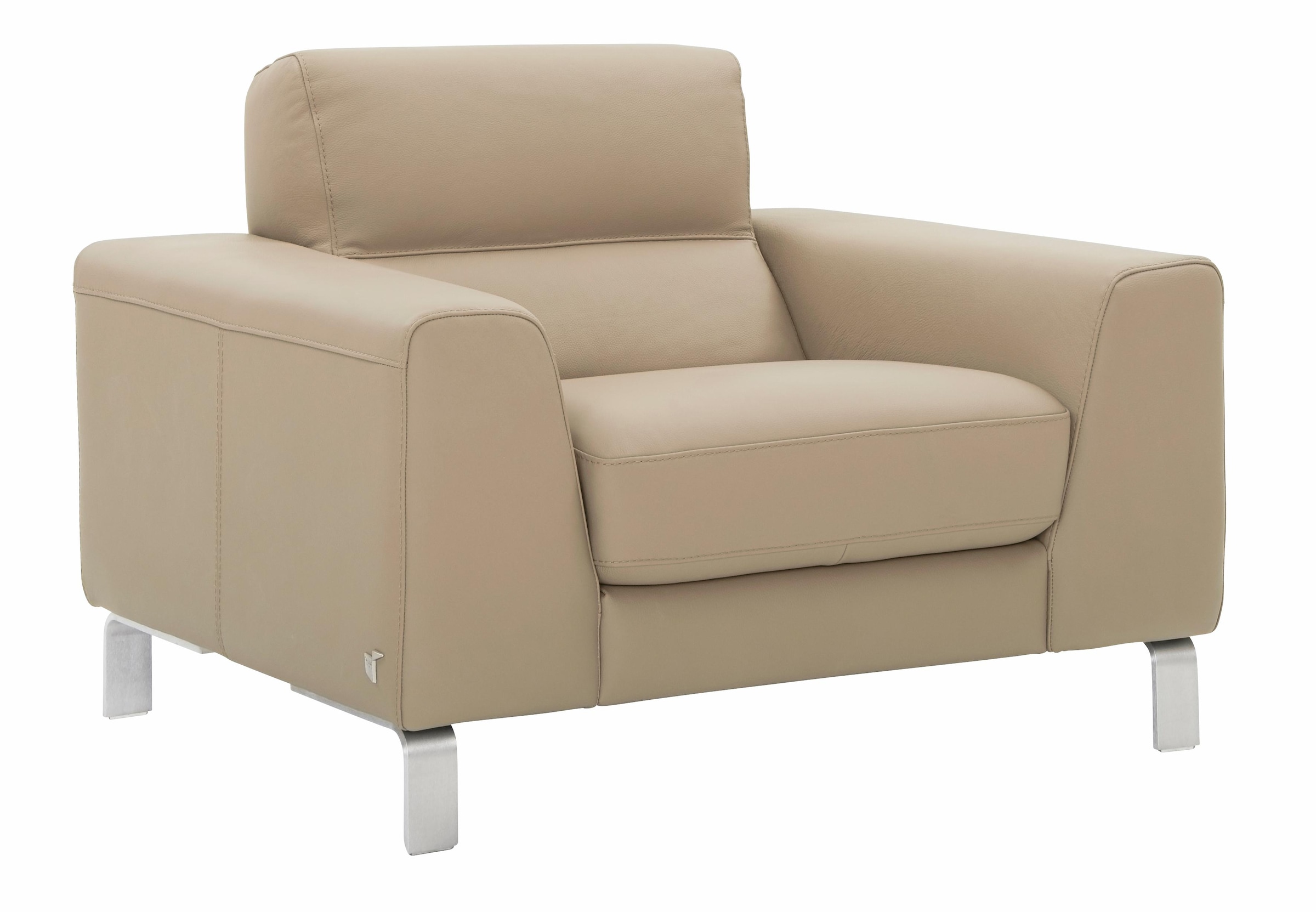 CALIA ITALIA Sessel »Simon Loungesessel, Designsessel, sehr bequem«, in zwei Lederqualitäten