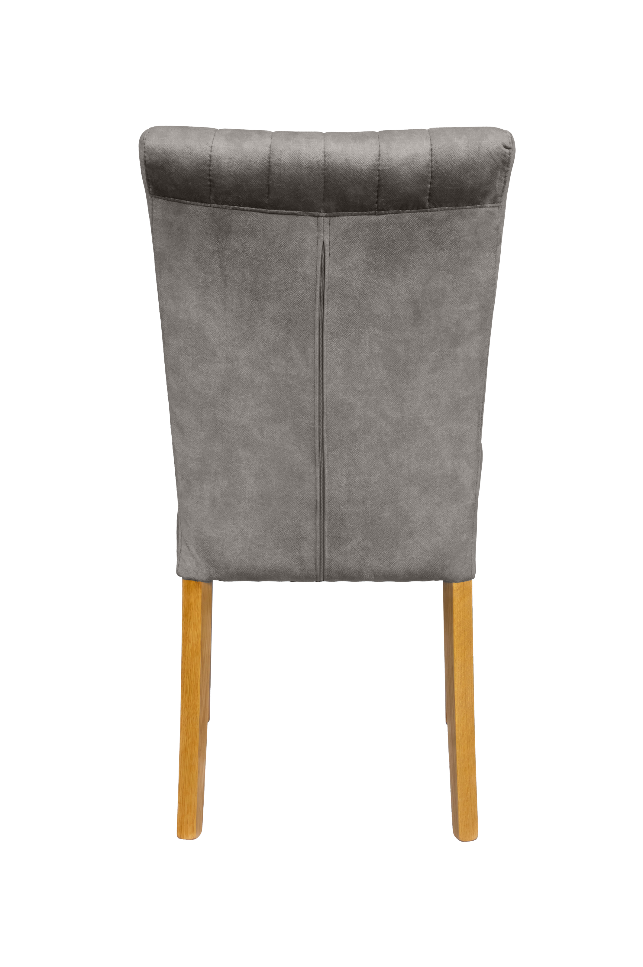Home affaire 4-Fussstuhl, (Set), 2 St., Samtvelours, vertikale Nähte in der Rückenlehne