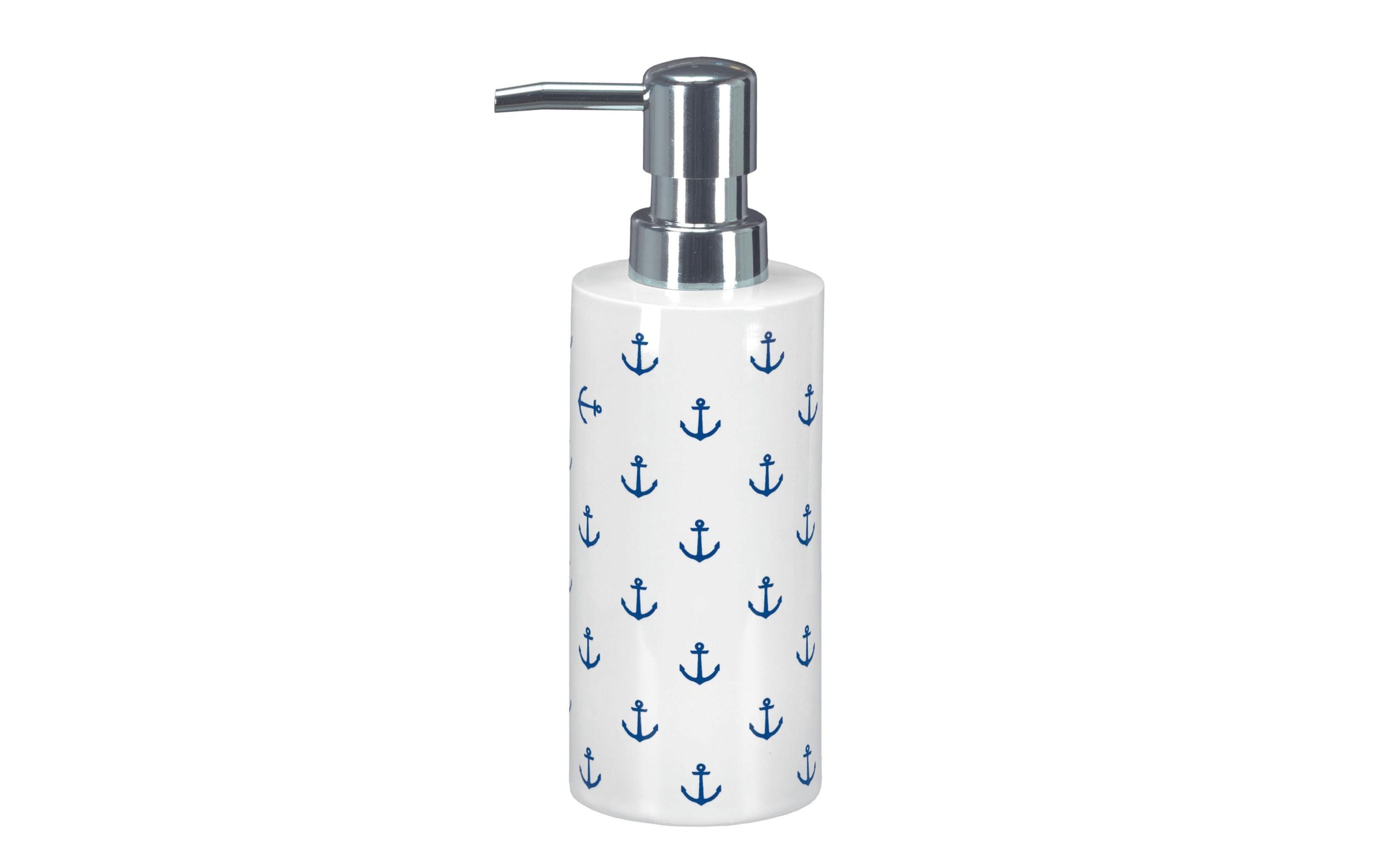 Kleine Wolke Seifenspender "Anchor 500 ml, Dunkelblau/Weiss"