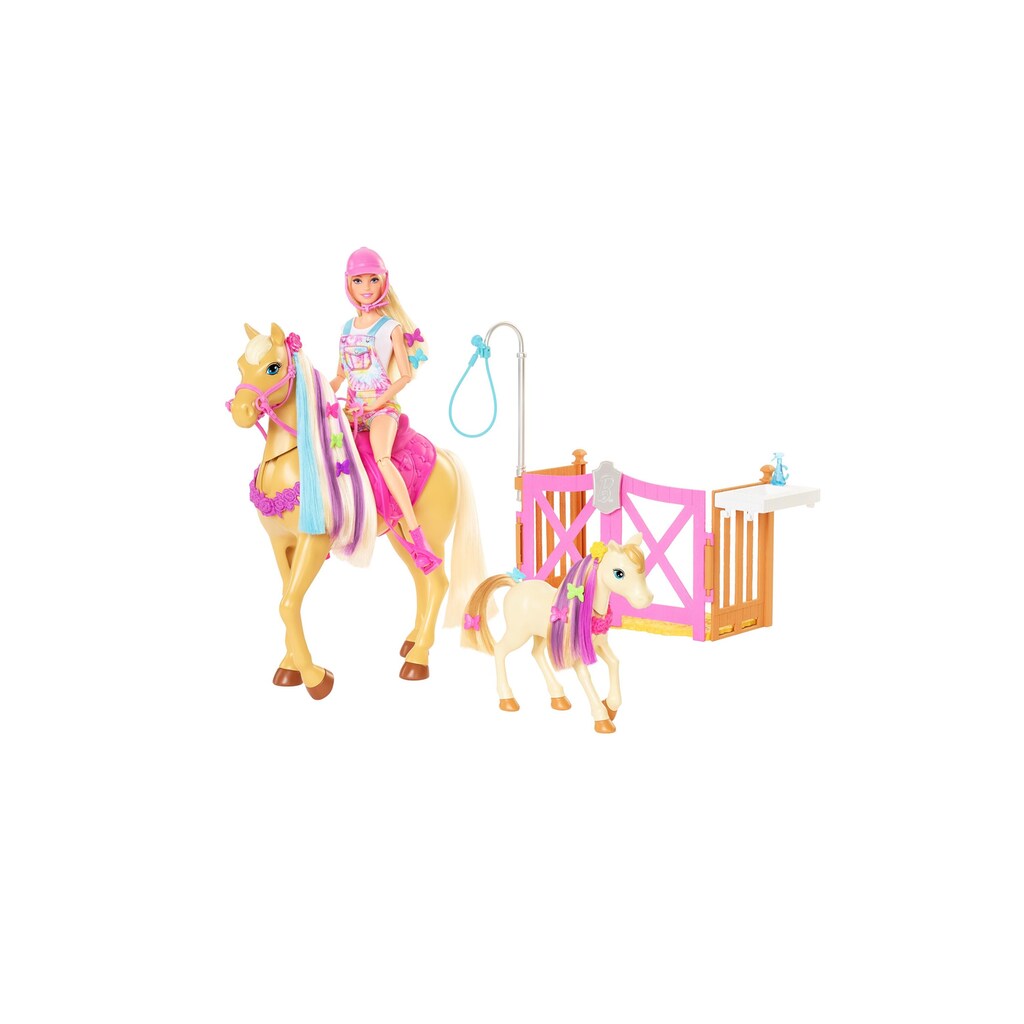 Barbie Anziehpuppe »mit Puppe und zwei«