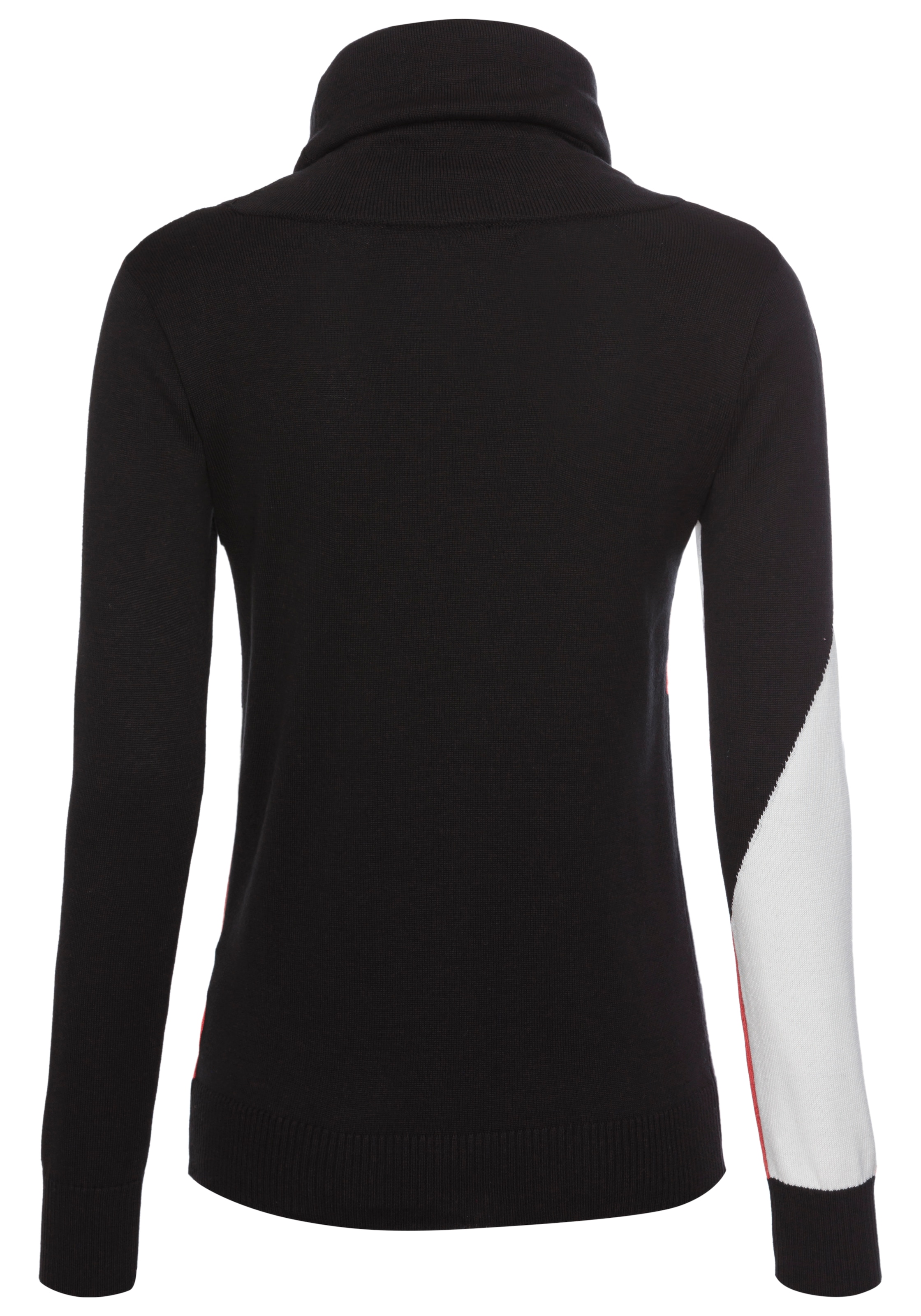 Laura Scott Schalkragenpullover, mit Colorblock