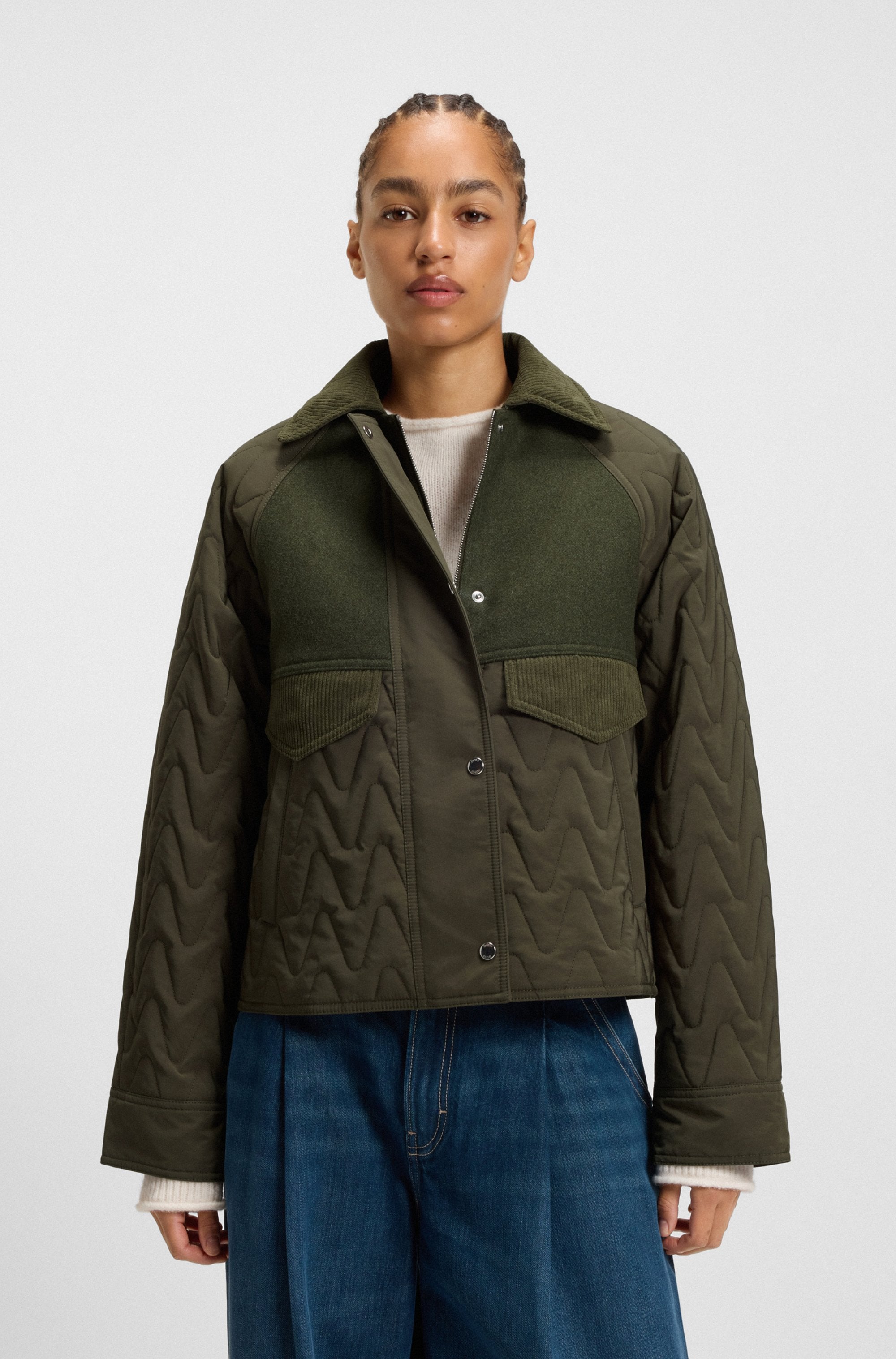 BOSS ORANGE Steppjacke »Pabori Premium Damenmode« wasserabweisend, Regular Fit