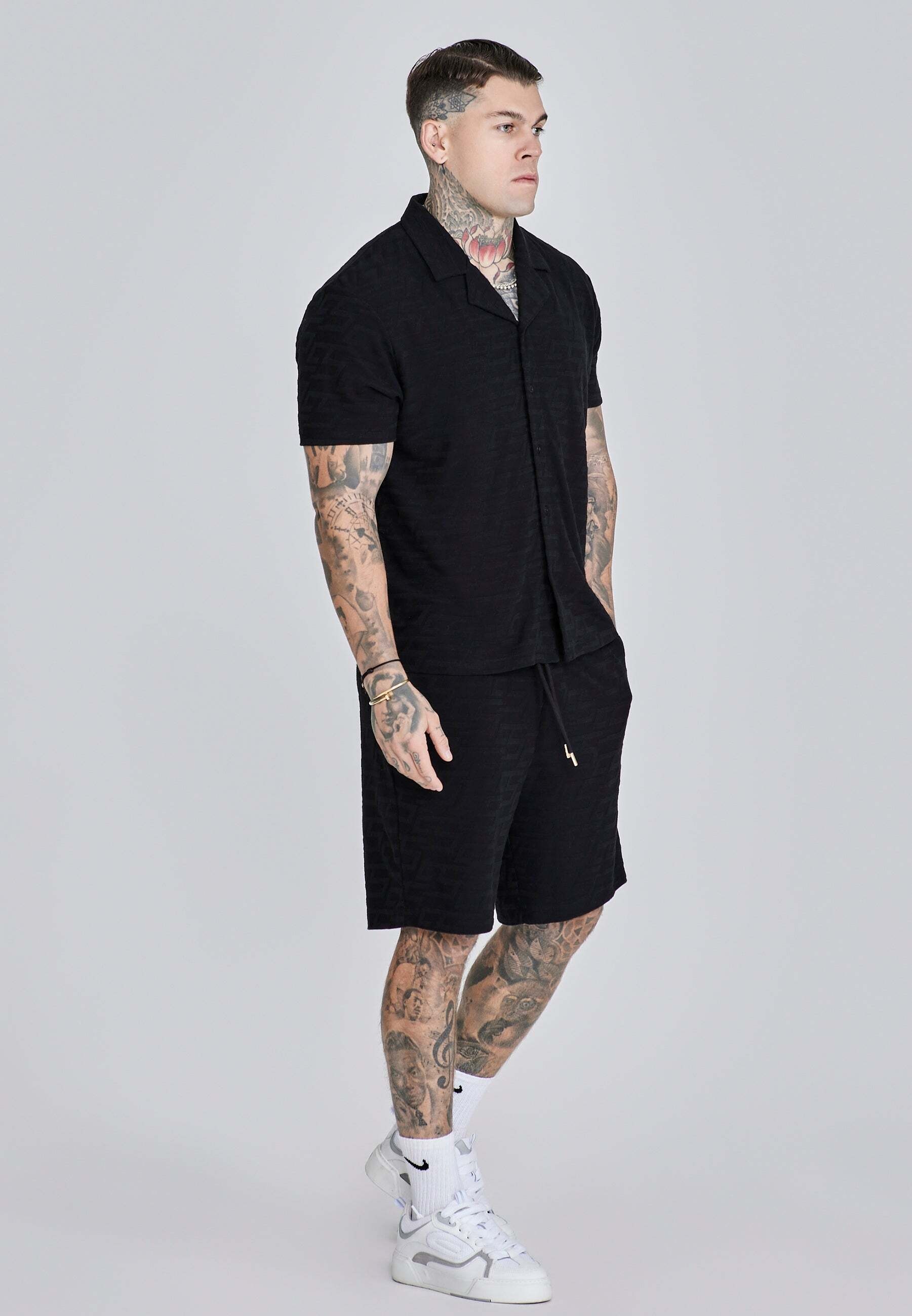 Siksilk Kurzarmhemd »Siksilk Kurzarmhemd Towelling Shirt«