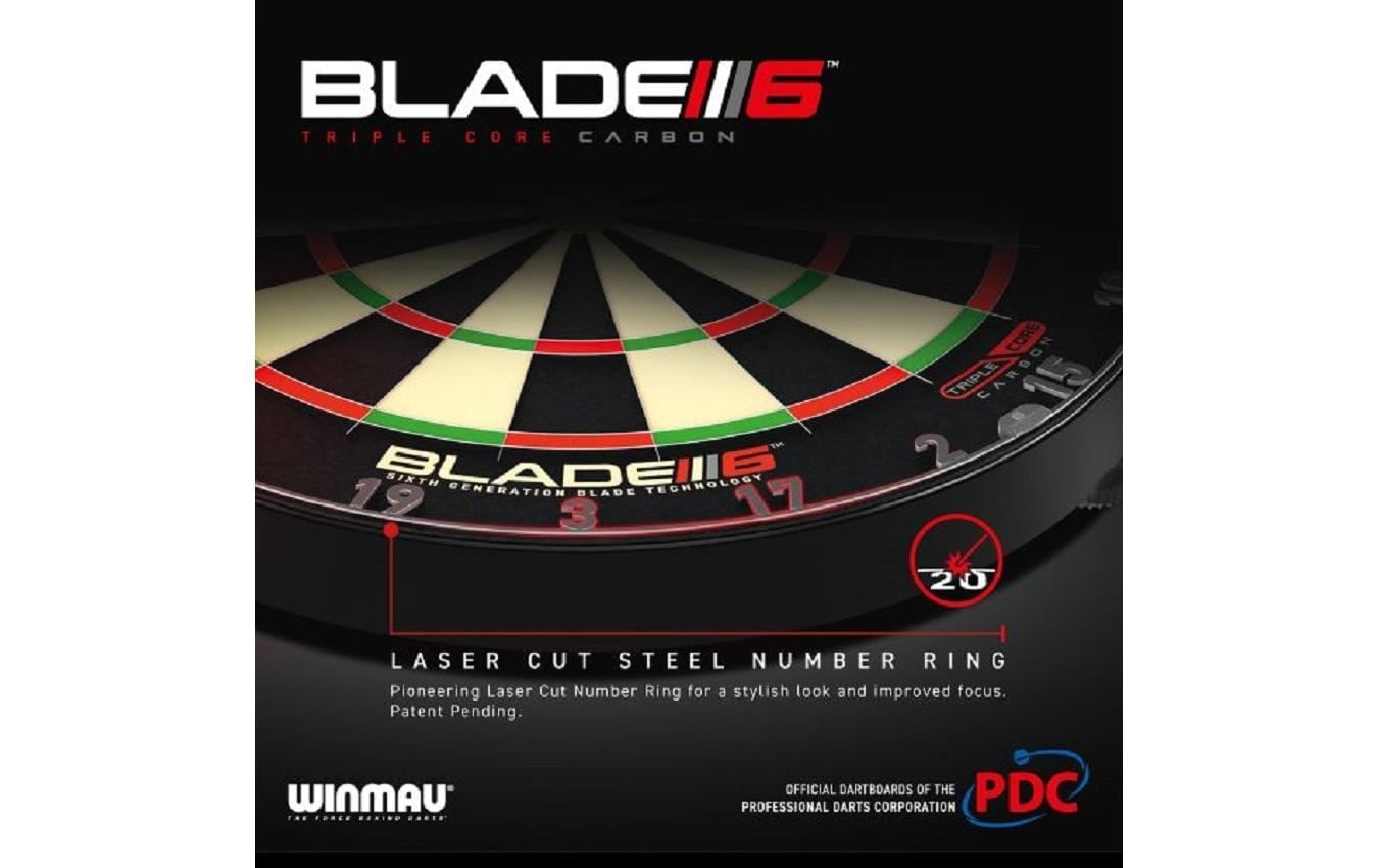 Winmau Dartscheibe »Blade 6 Triple Core Carbon«
