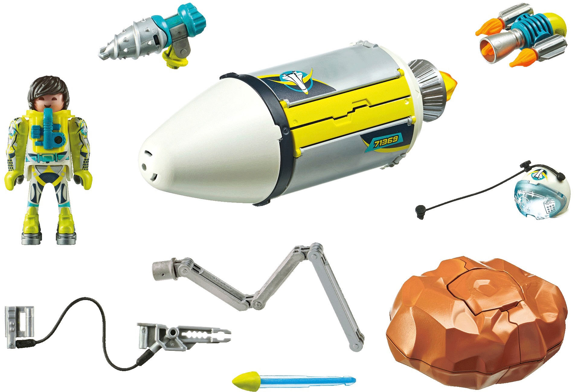 Playmobil® Konstruktions-Spielset »Meteoroiden-Zerstörer (71369), Space«, (53 St.)
