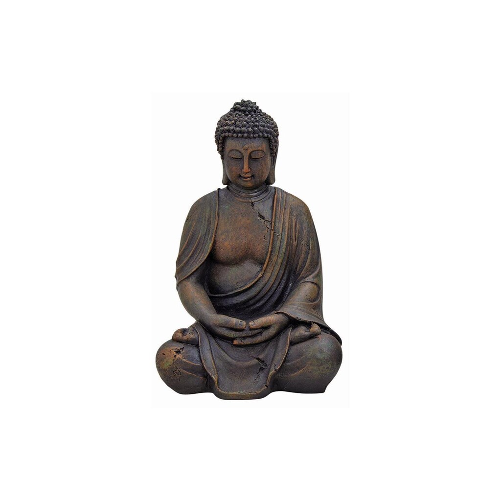 Dekofigur »G. Wurm Buddha sitzend, Braun«